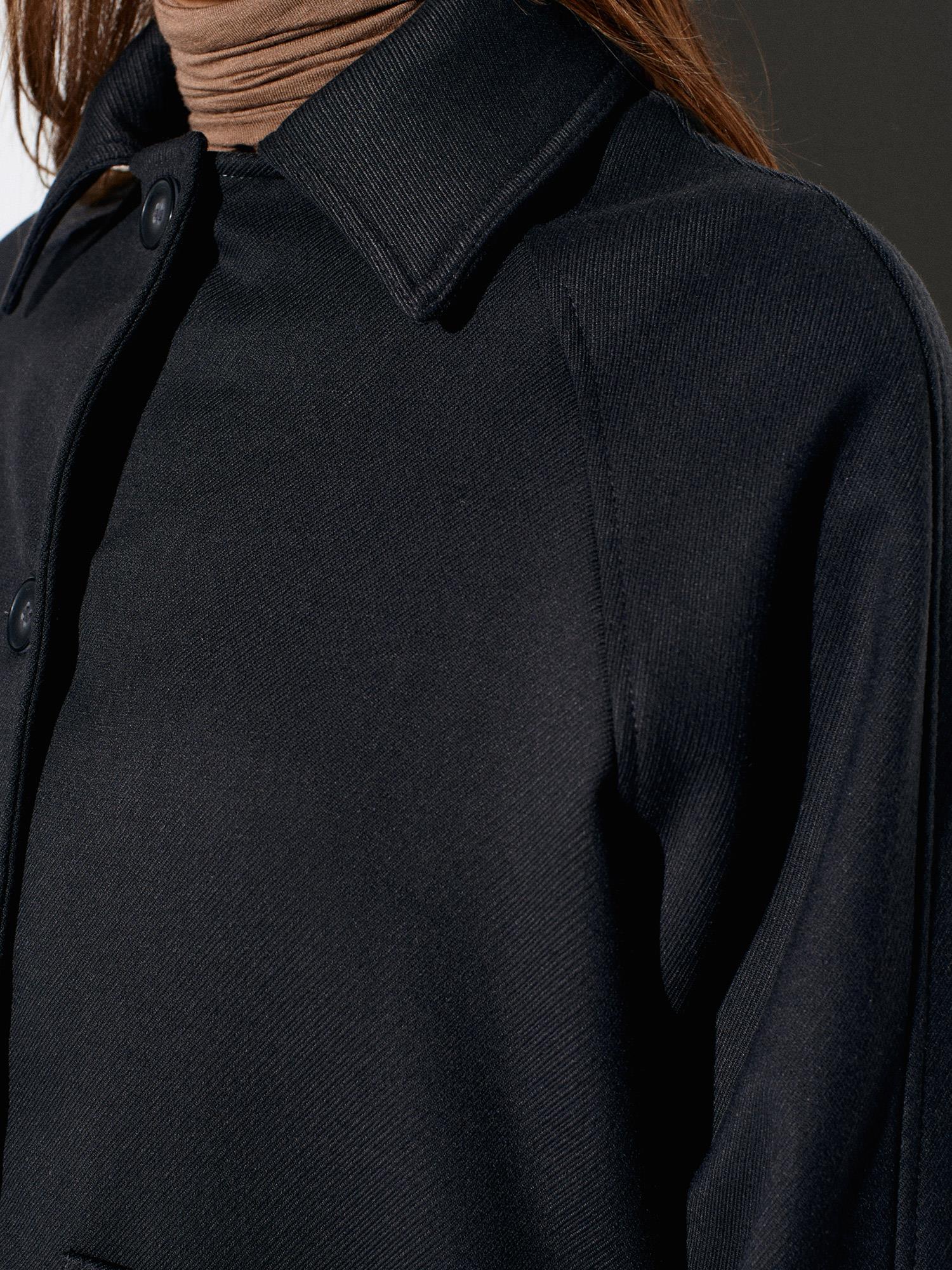 Wholesale Women's Anthracite Oversize Jacket with Fleece Lining 0431-60773