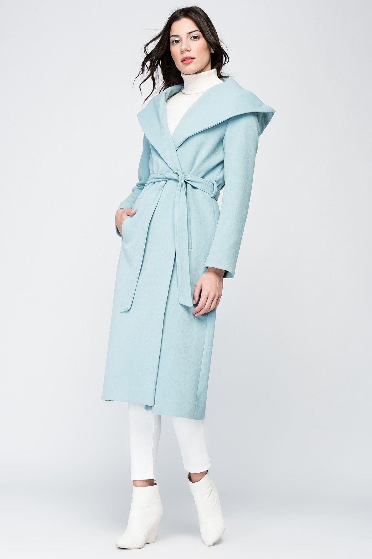 Wholesale Women's Baby Blue Coat
