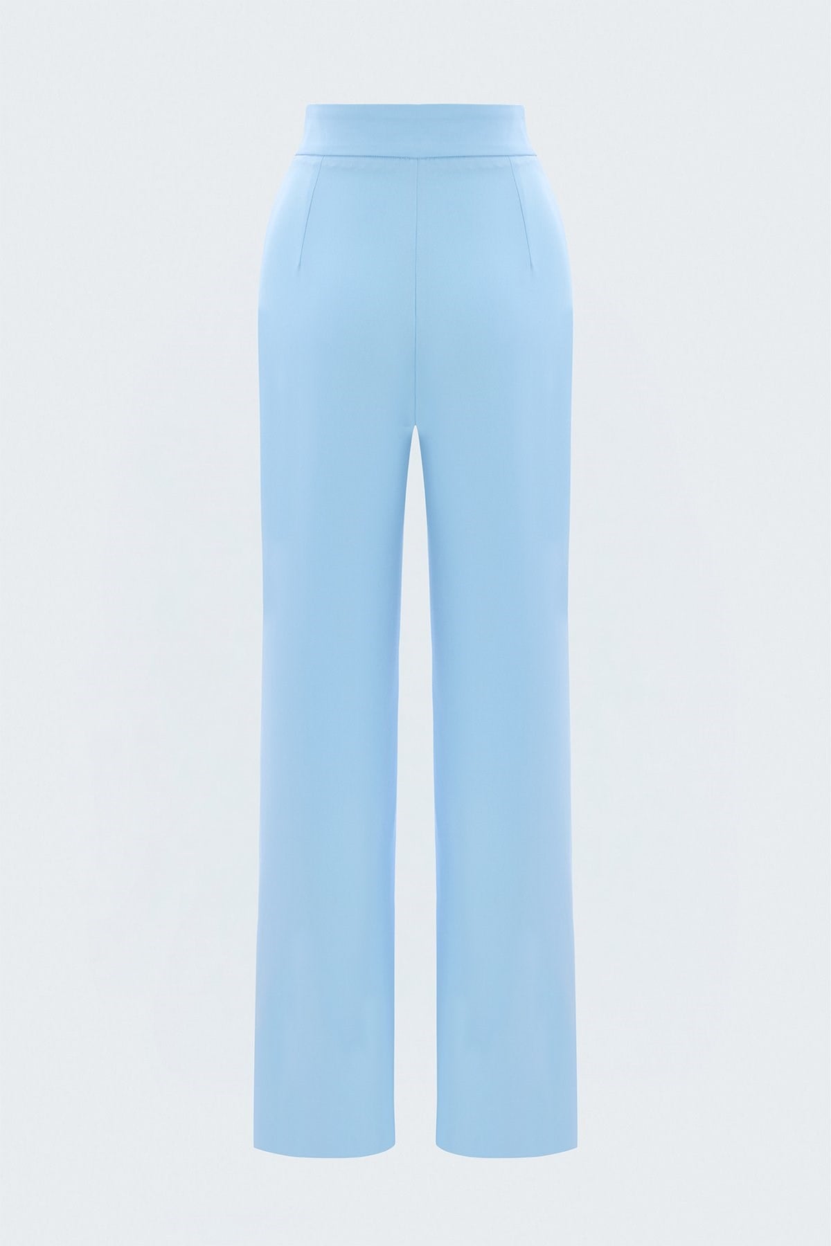 Wholesale Women's Baby Blue Trousers with Gold Buckle Accessory STN139KPA1113