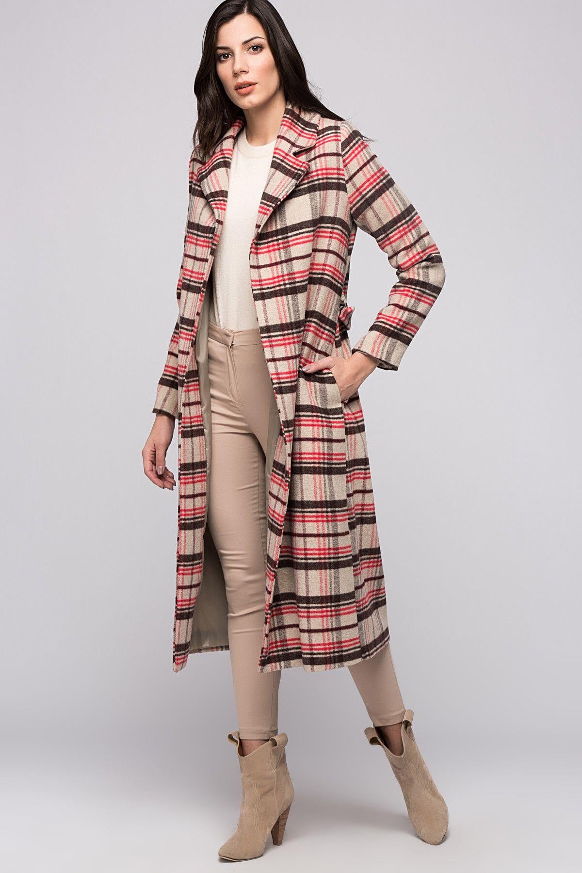 Wholesale Women's Beige Brown Coat