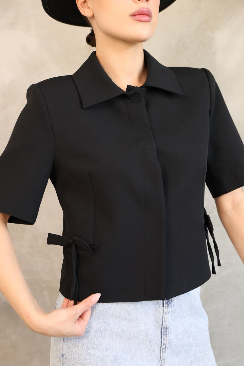 Wholesale Women's Black Blazer 0017-317