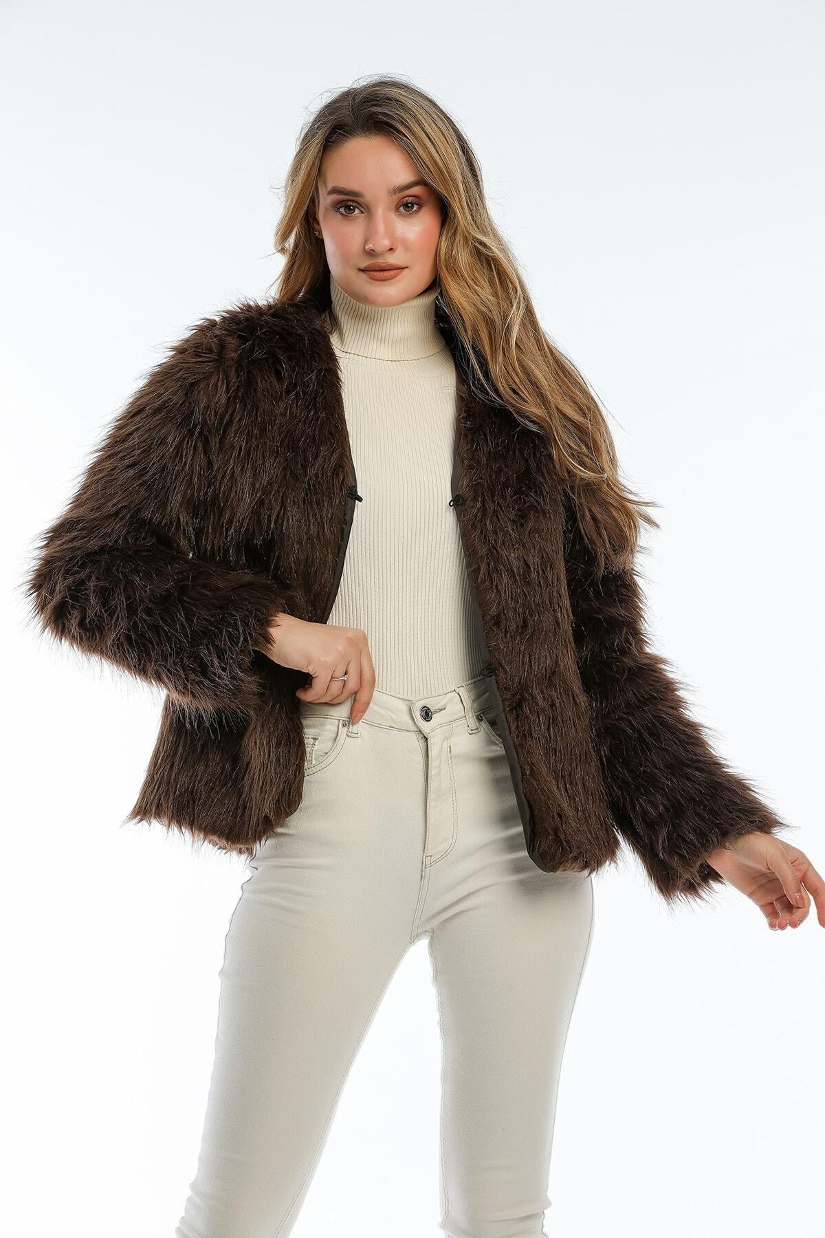 Wholesale Women's Dark Brown Coat