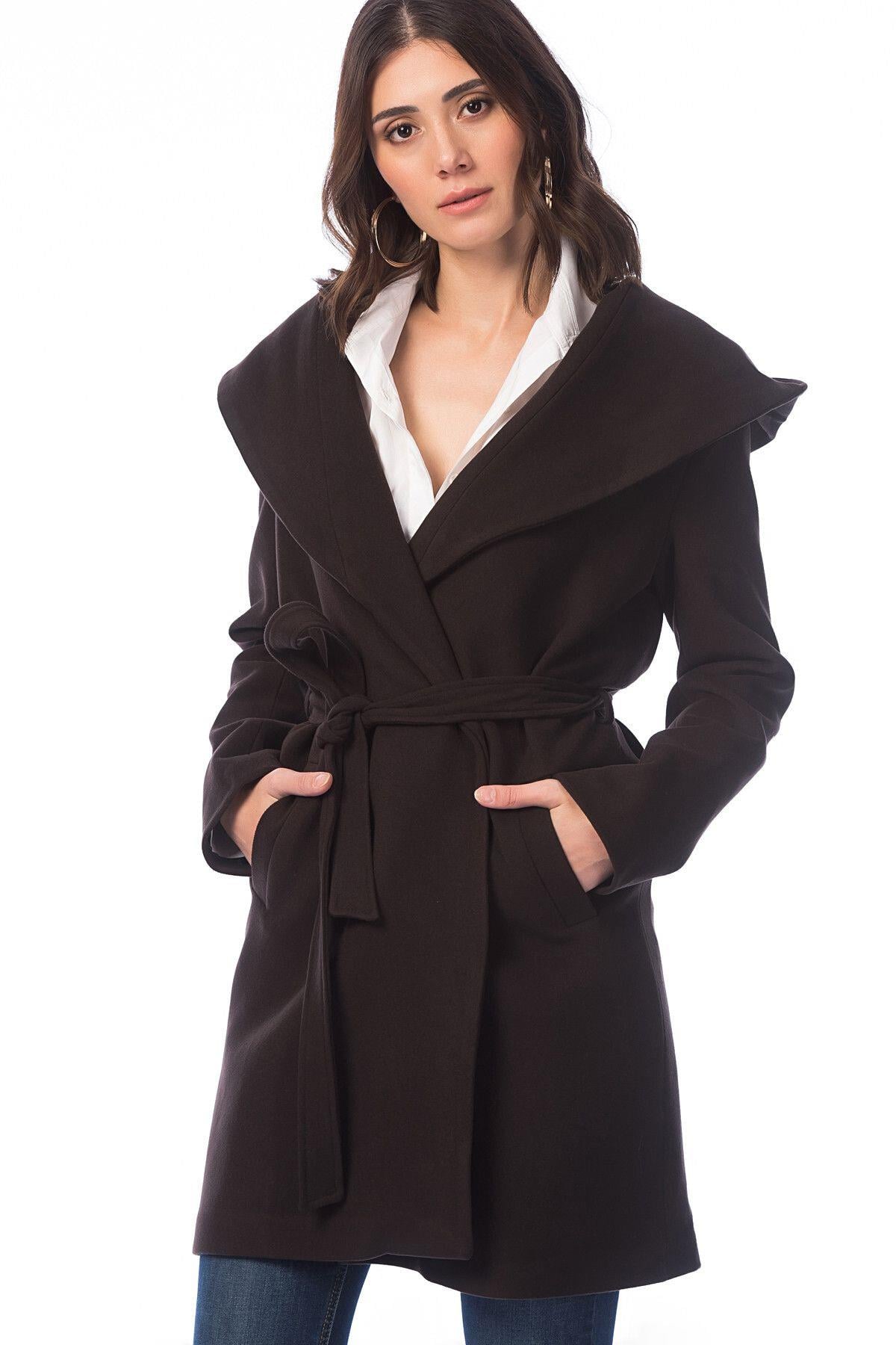 Wholesale Women's Dark Brown Coat
