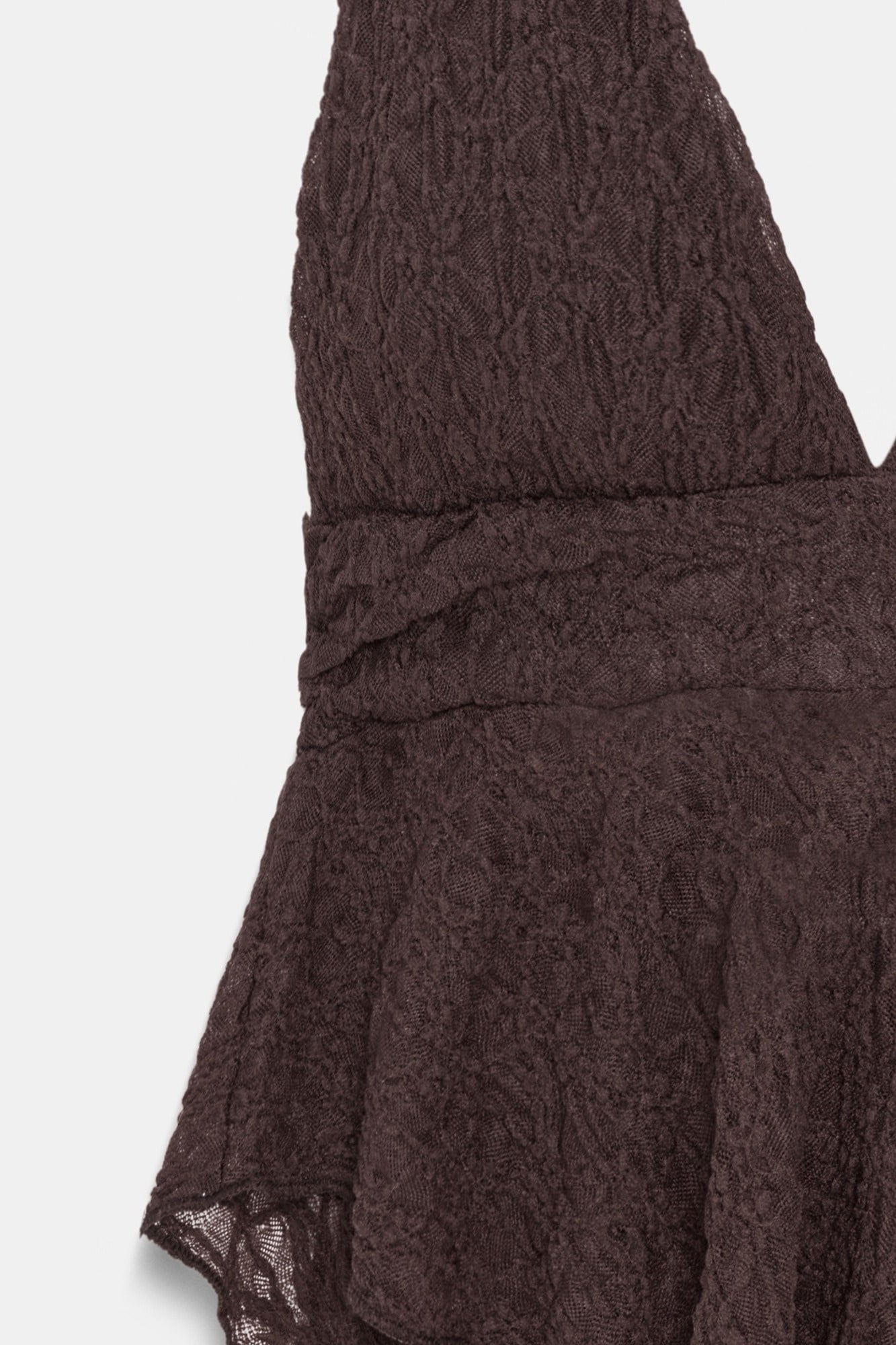 Wholesale Women's Dark Brown Lace Halter Top 0431-21228