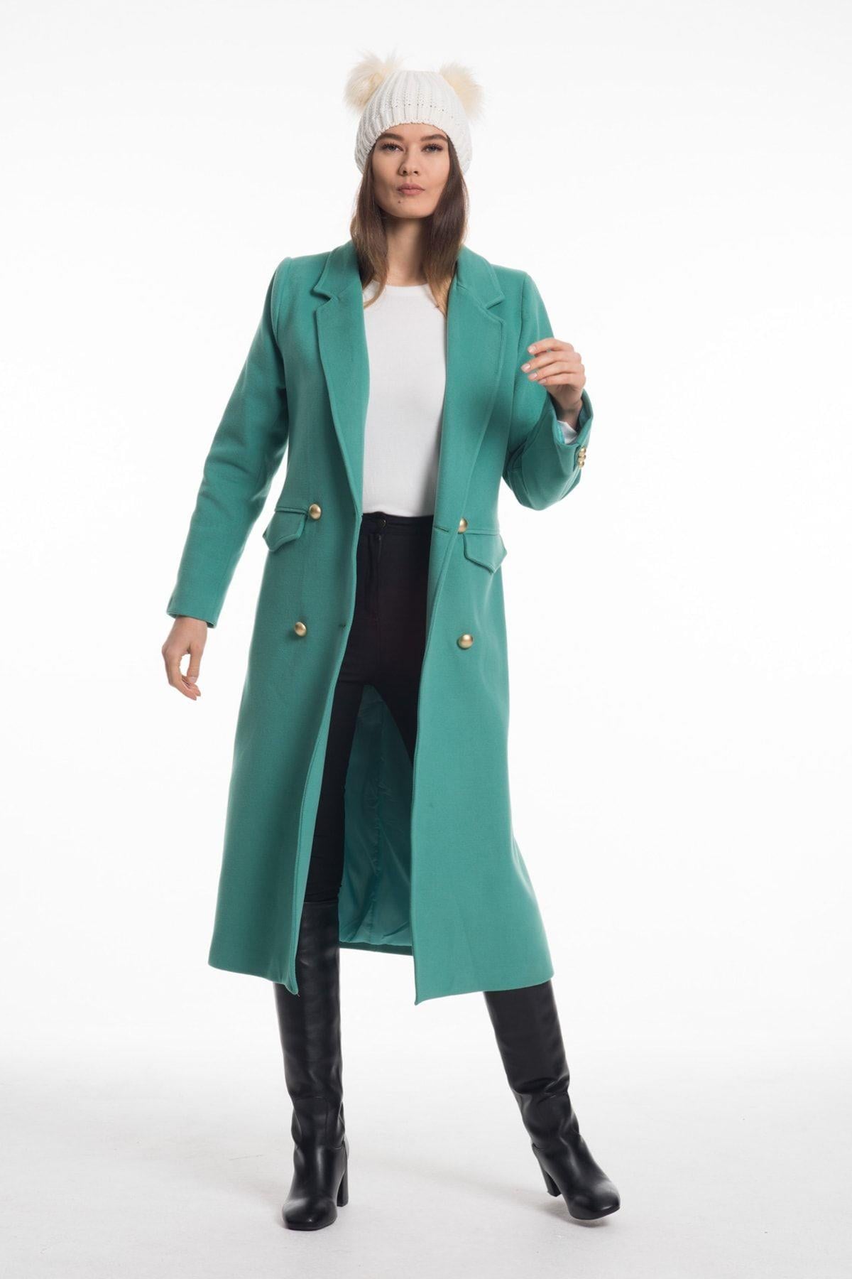 Wholesale Women's Dark Mint Coat
