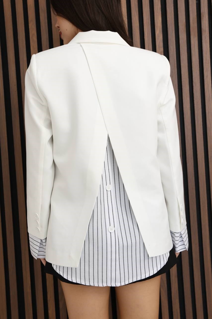 Wholesale Women's Ecru Blazer 0017-324