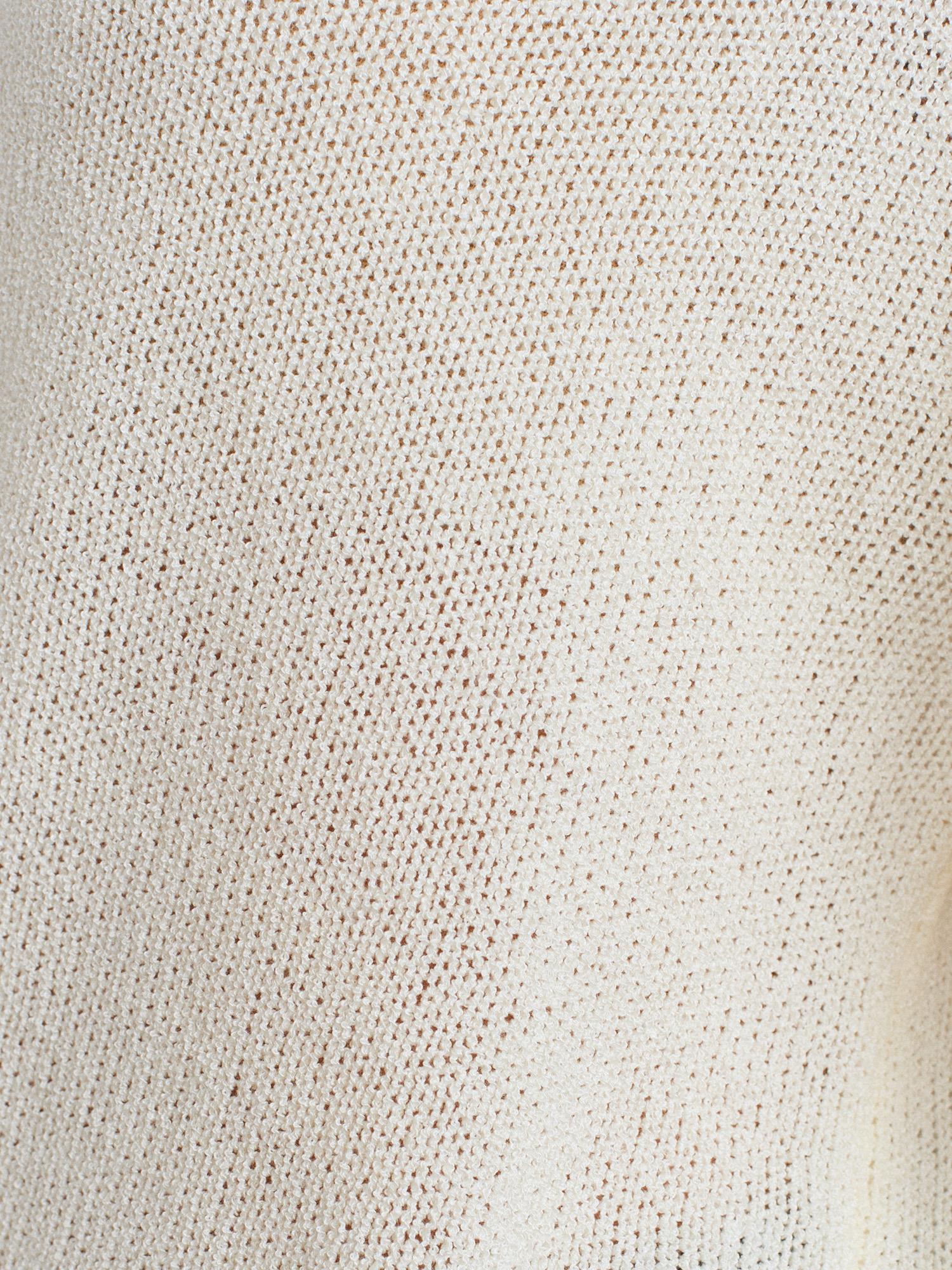 Wholesale Women's Ecru Scoop-Neck Flowy Sweater 0431W26-10706