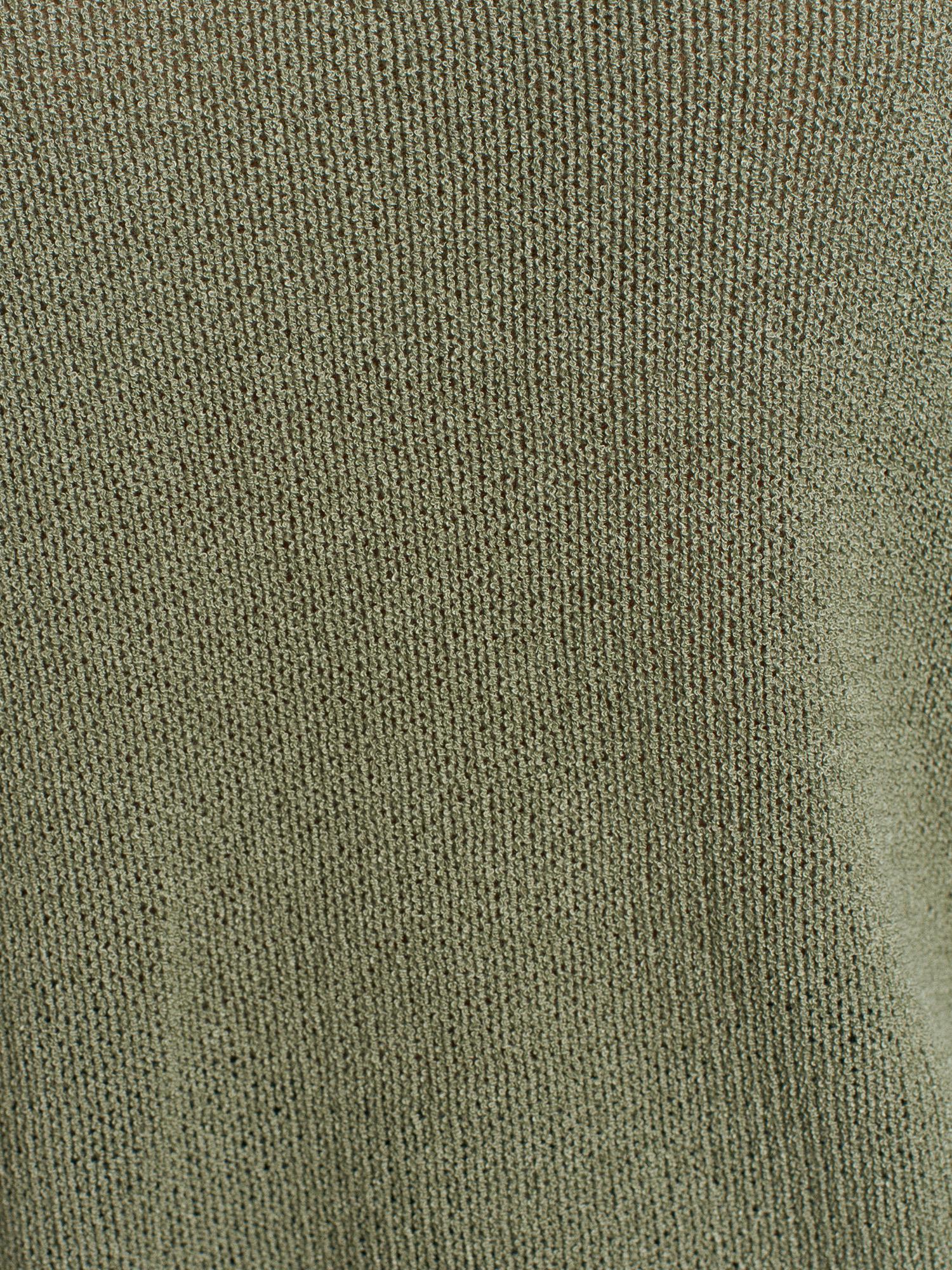 Wholesale Women's Light Khaki Scoop-Neck Flowy Sweater 0431-10706