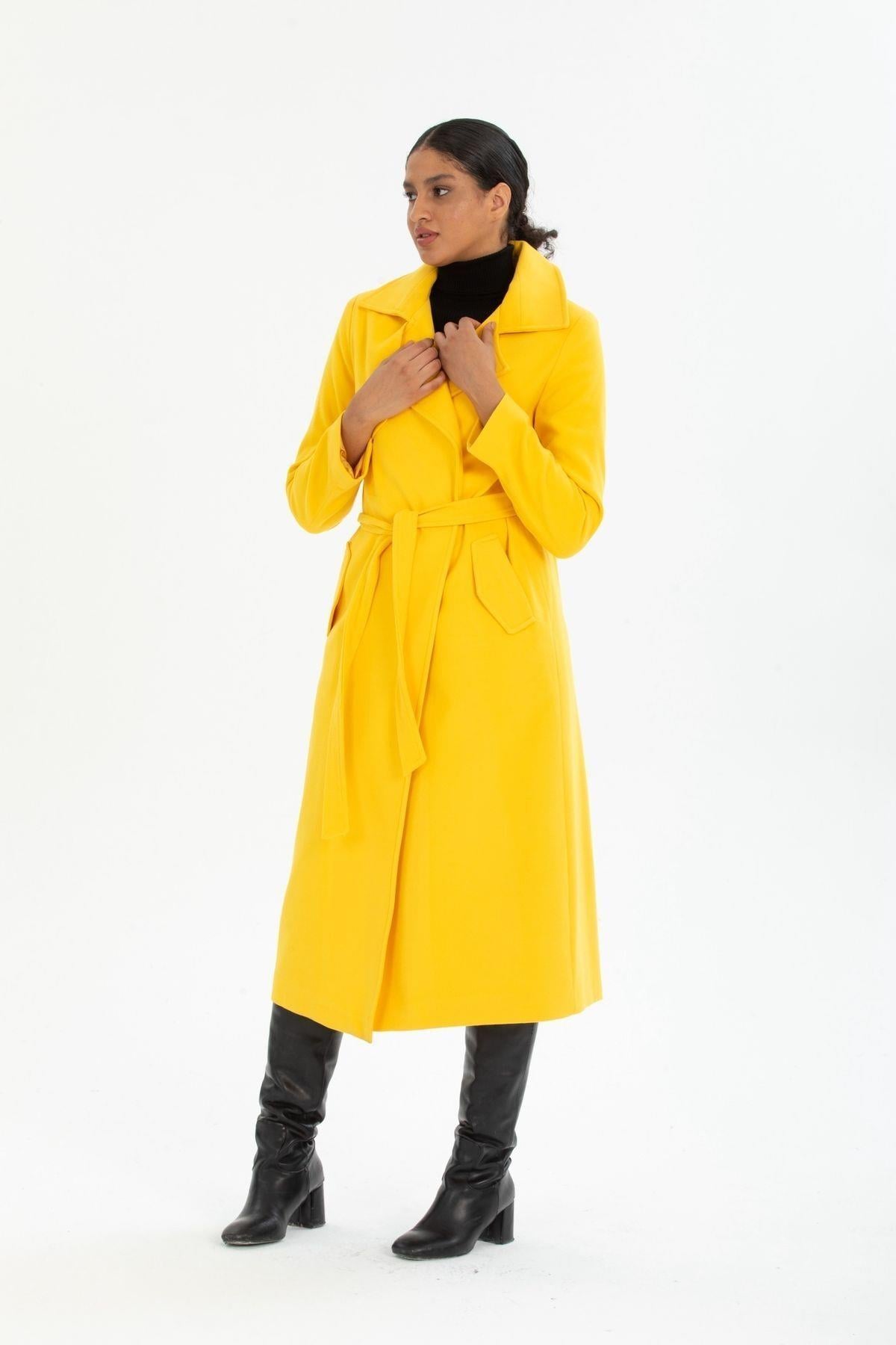 Wholesale Women's Long Wool Lined Windproof Coat