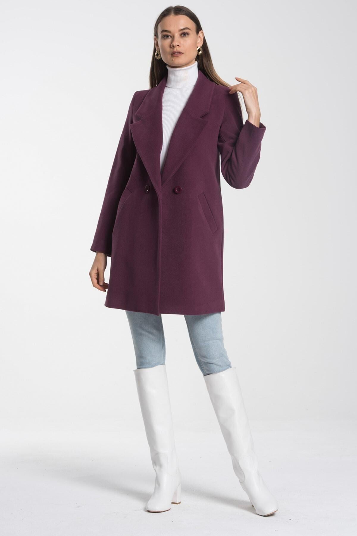 Wholesale Women's Medium Plum Coat