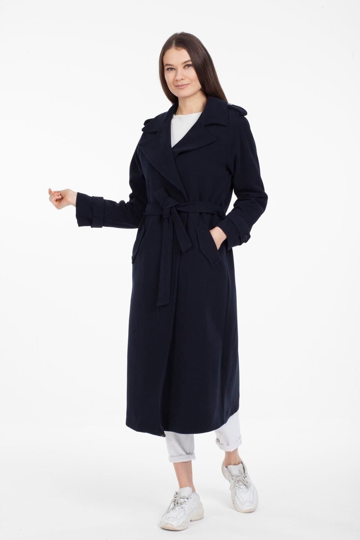 Wholesale Women's Navy Blue Coat
