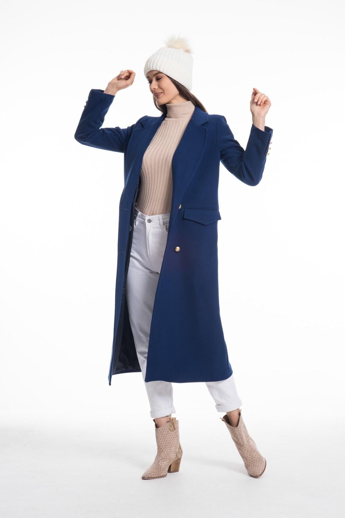 Wholesale Women's Navy Blue Coat