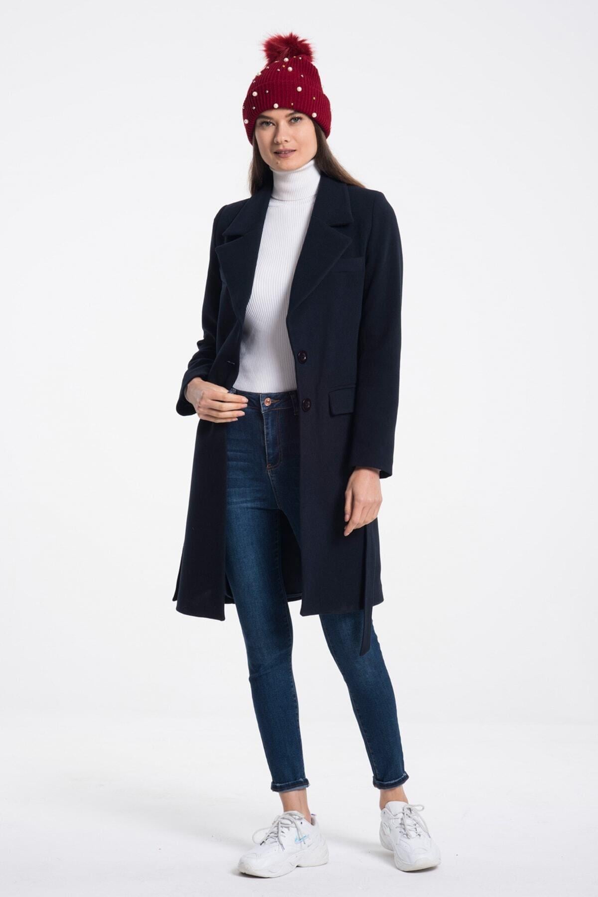Wholesale Women's Navy Coat