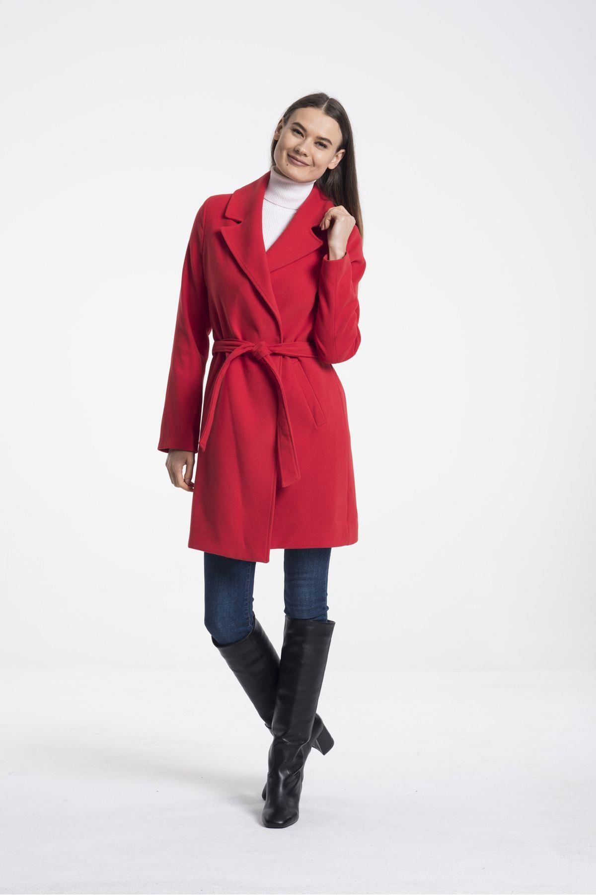 Wholesale Women's New Dark Orange Coat