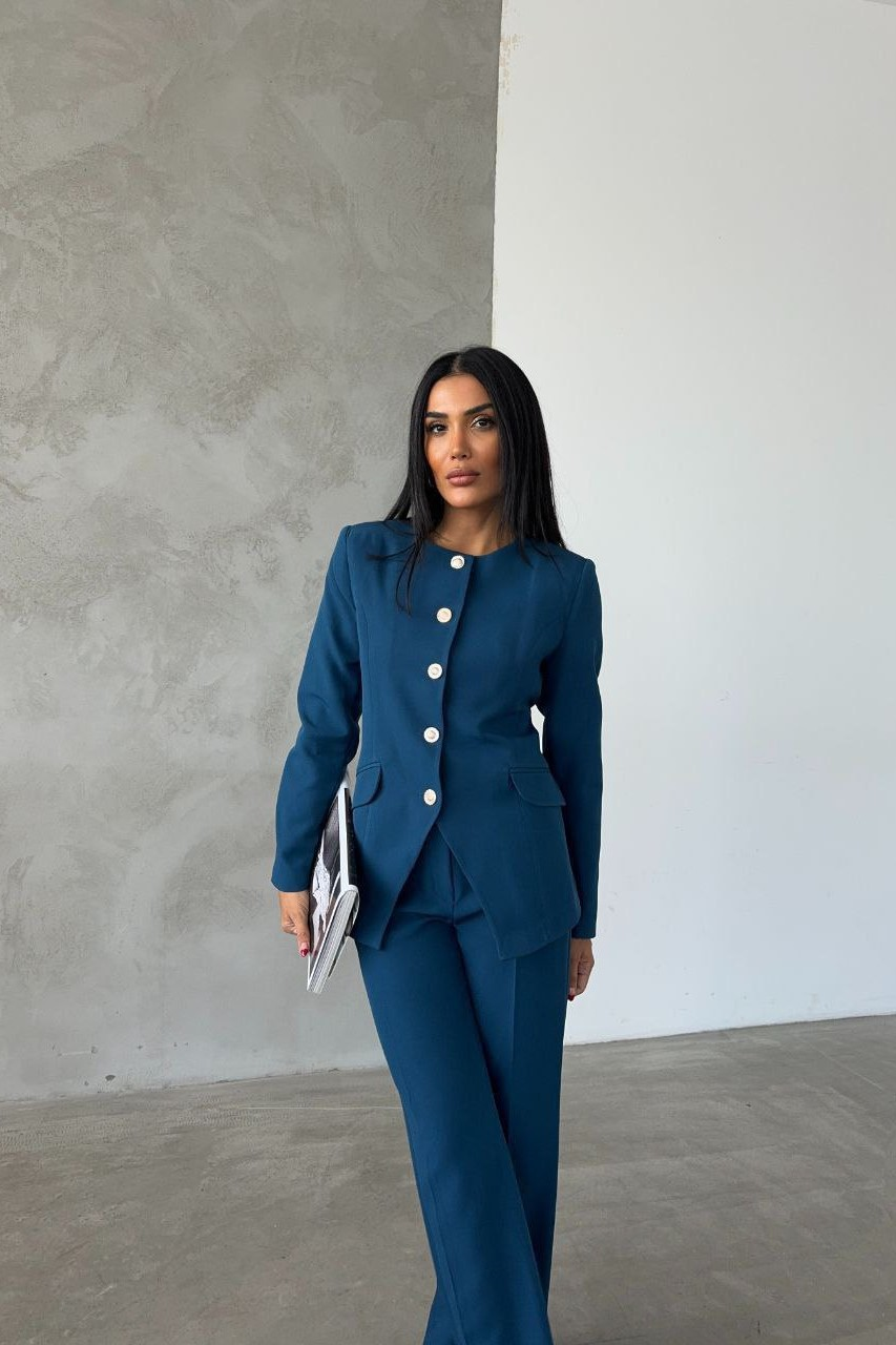 Wholesale Women's Petrol Two-Piece Suit  0043-1007