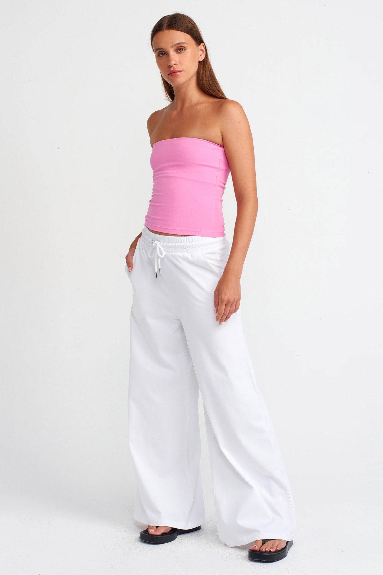 Wholesale Women's Pink Bandeau Top 0431-20659