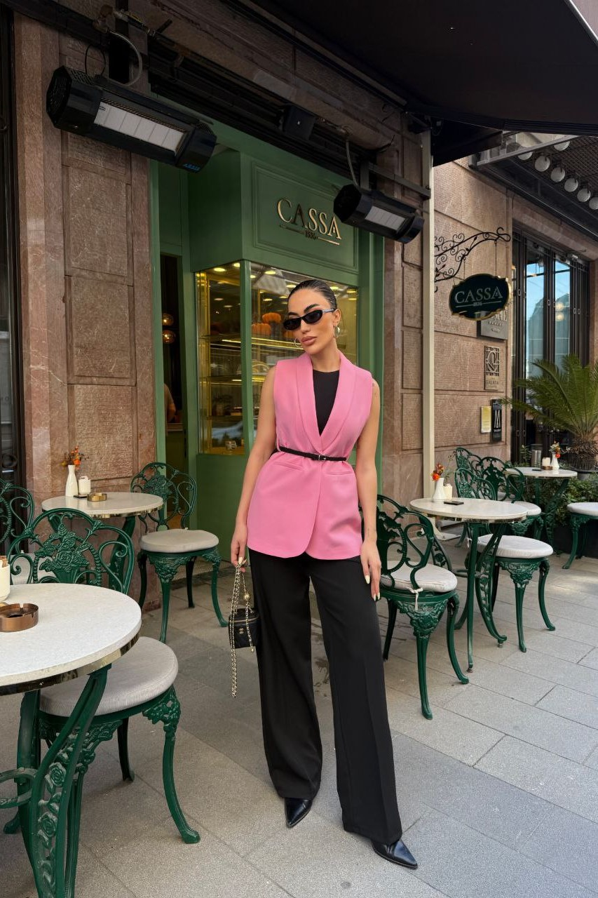 Wholesale Women's Pink Blazer 0043-1001