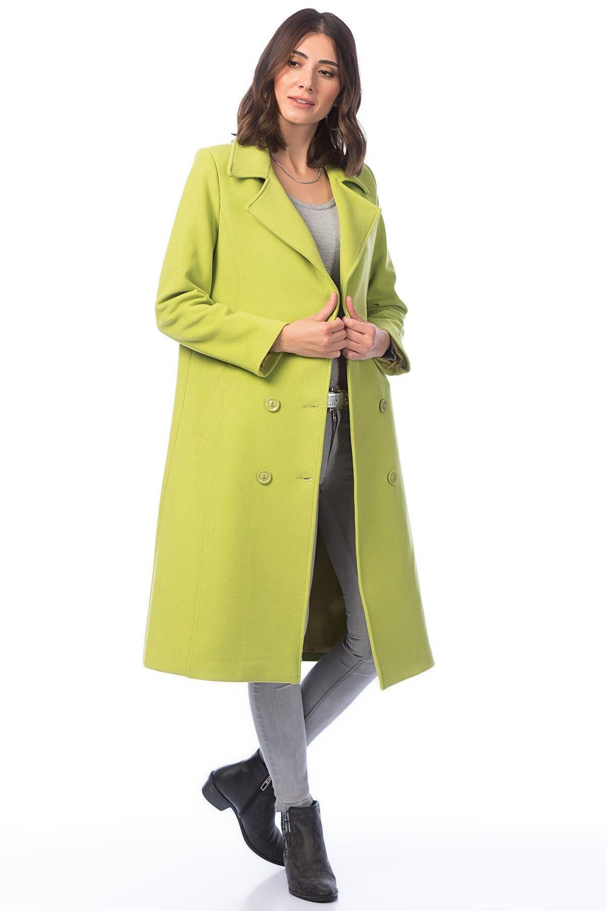 Wholesale Women's Pistachio Green Coat