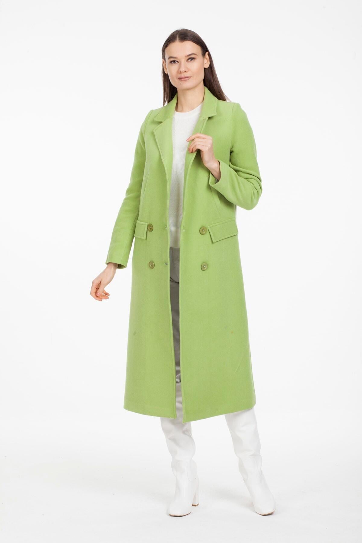 Wholesale Women's Pistachio Green Coat