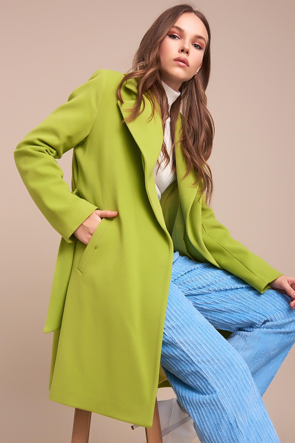 Wholesale Women's Pistachio Green Coat