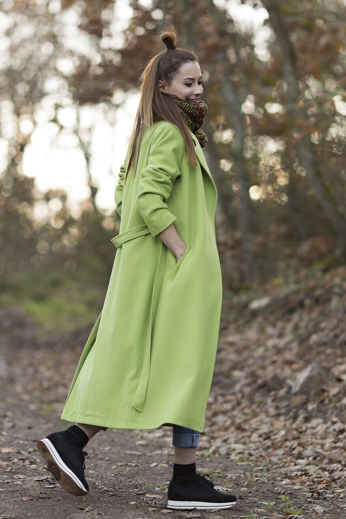 Wholesale Women's Pistachio Green Coat