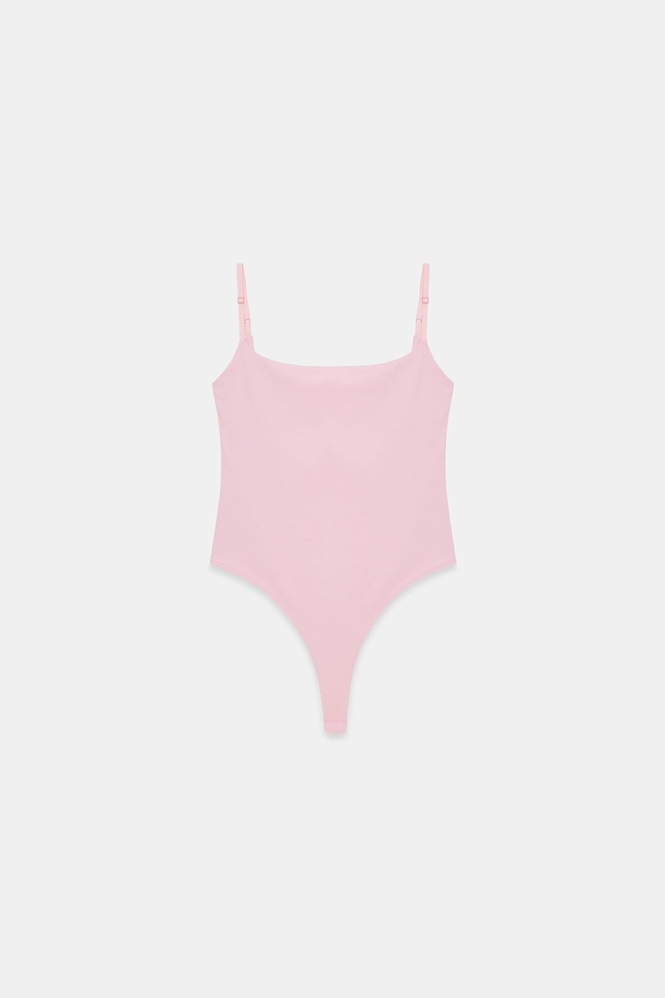 Wholesale Women's Powder Pink Strappy Bodysuit 0431-21216