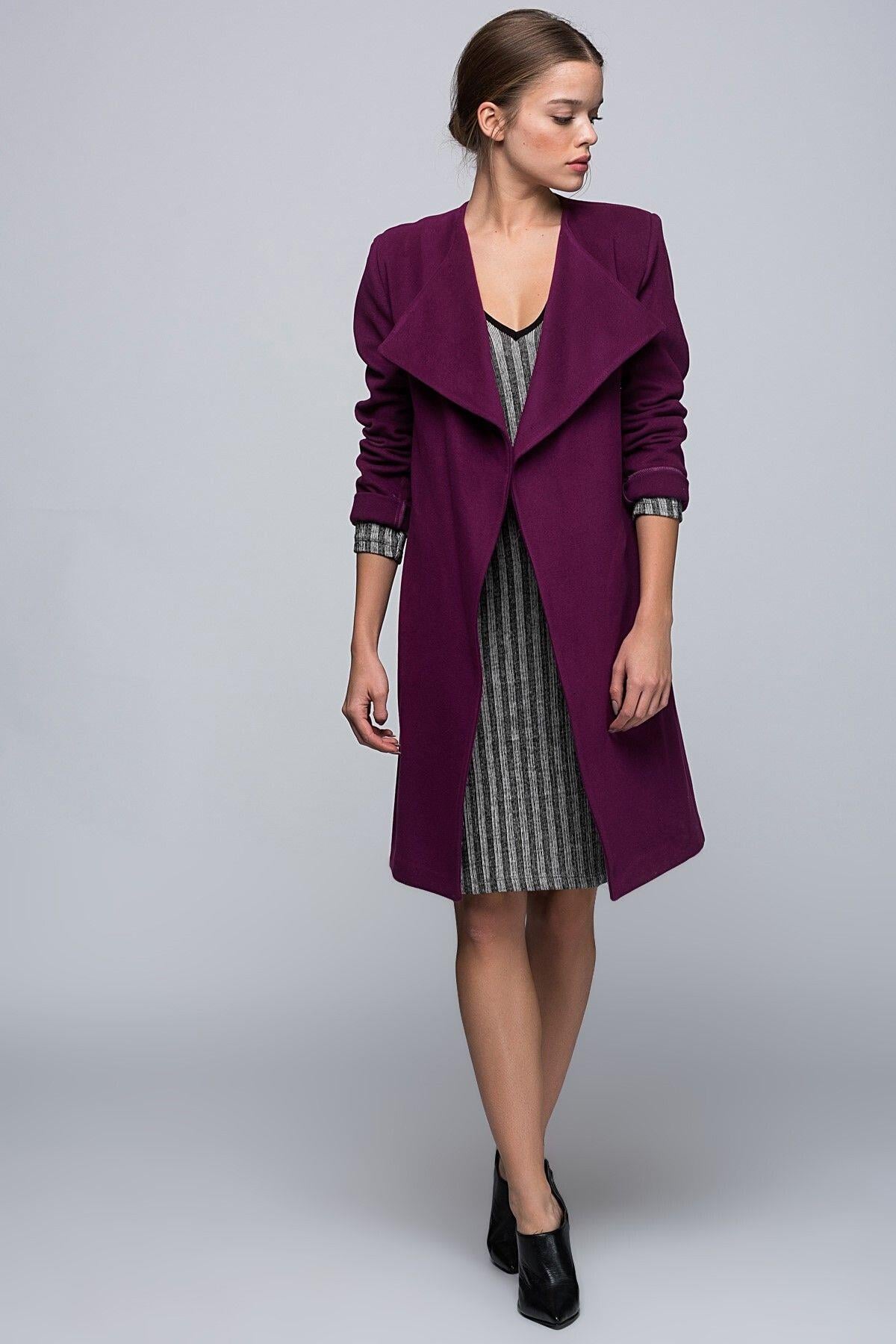 Wholesale Women's Purple Coat