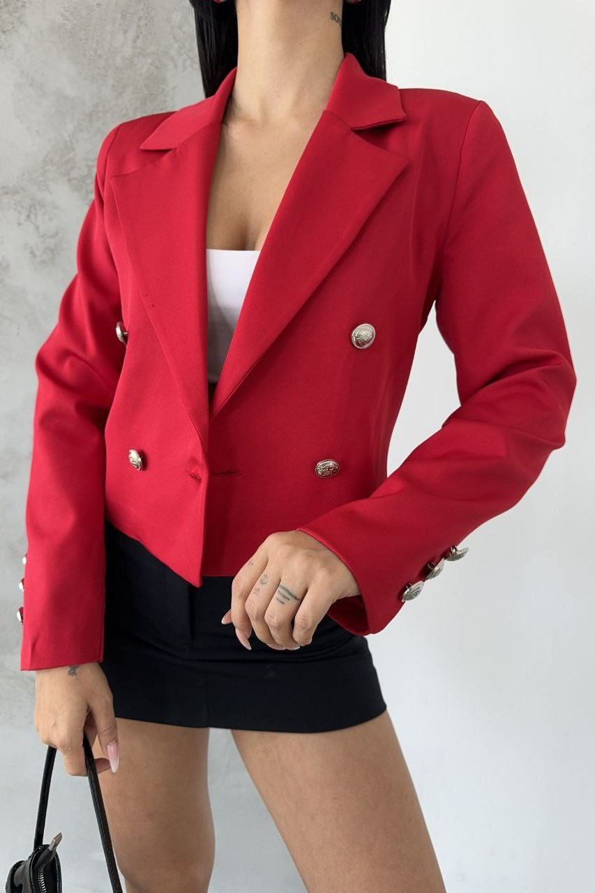 Wholesale Women's Red Blazer 0043-7006