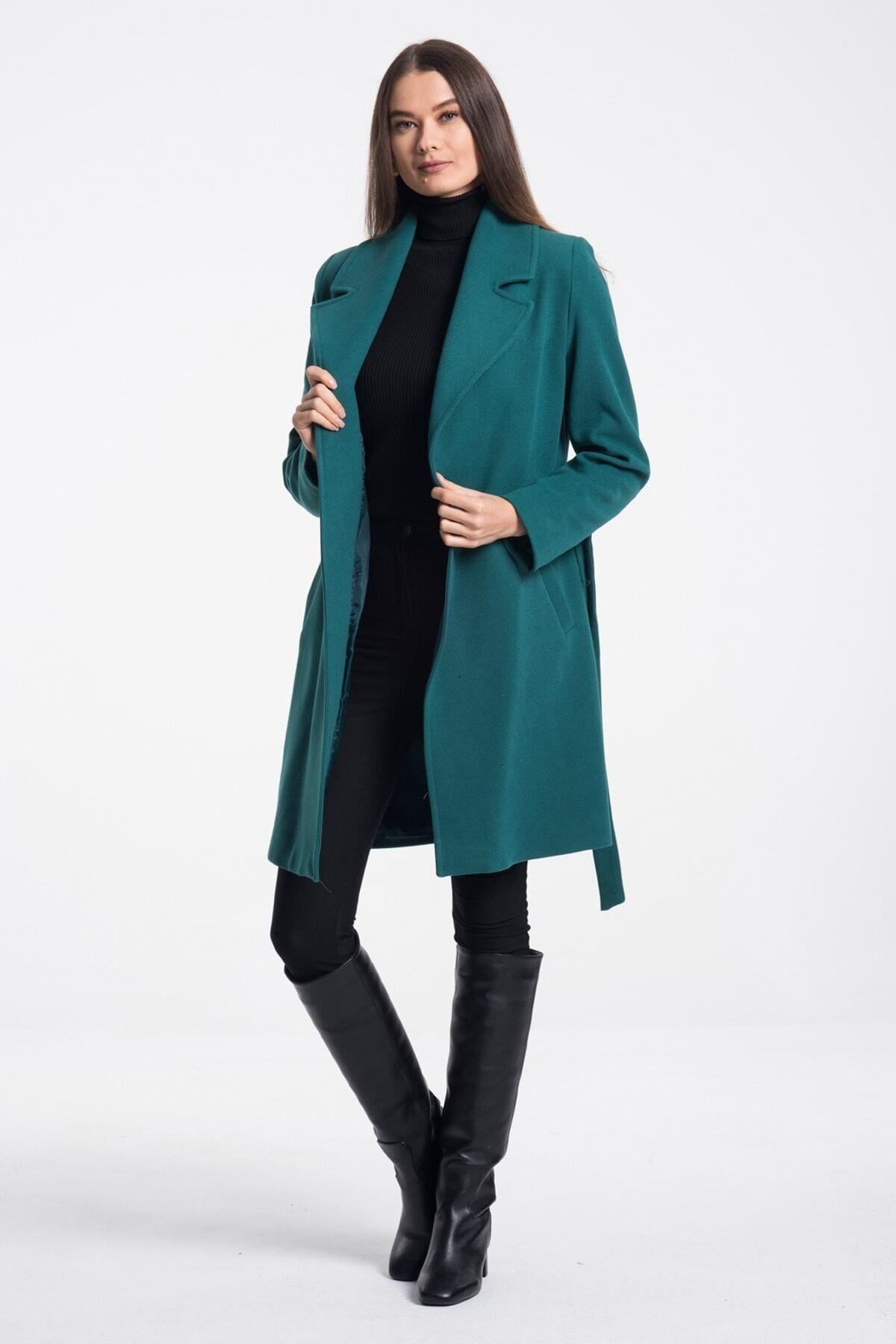 Wholesale Women's Sea Green (Dark Petrol) Coat
