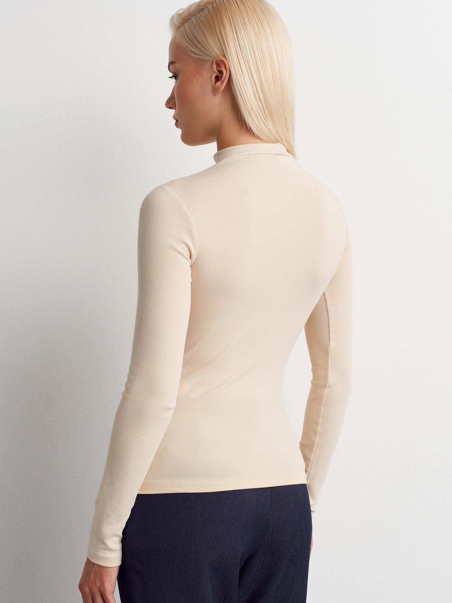 Wholesale Women's Stone Mock-Neck Knit Top 0431-31433