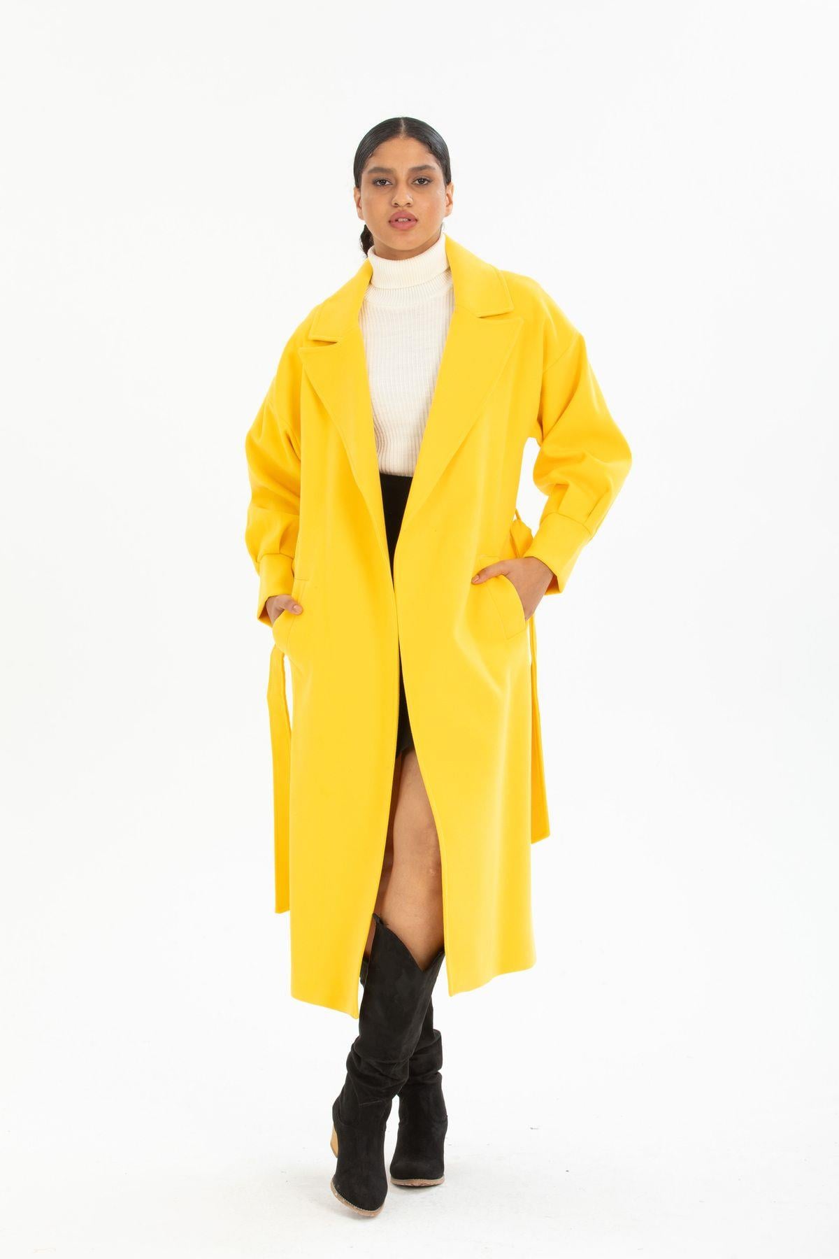 Wholesale Women's Windproof Wool Lined Long Coat