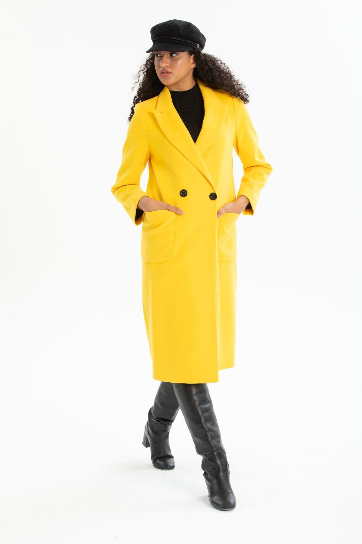 Wholesale Women's Yellow Coat