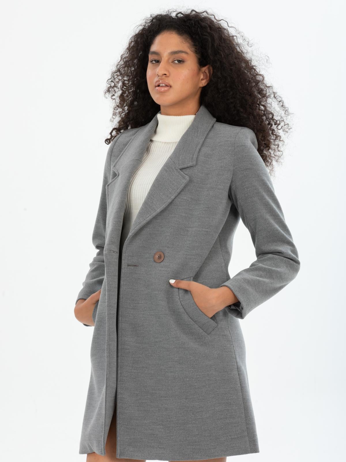 Women coat wholesale Gray color 670519