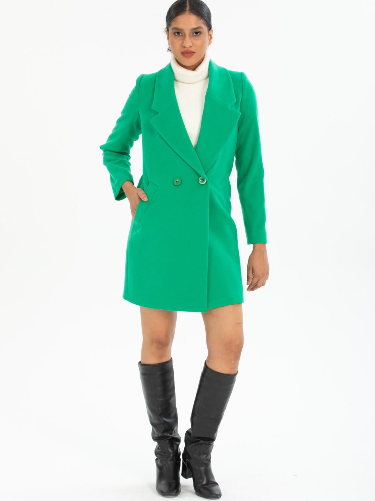 Women coat wholesale Green color
