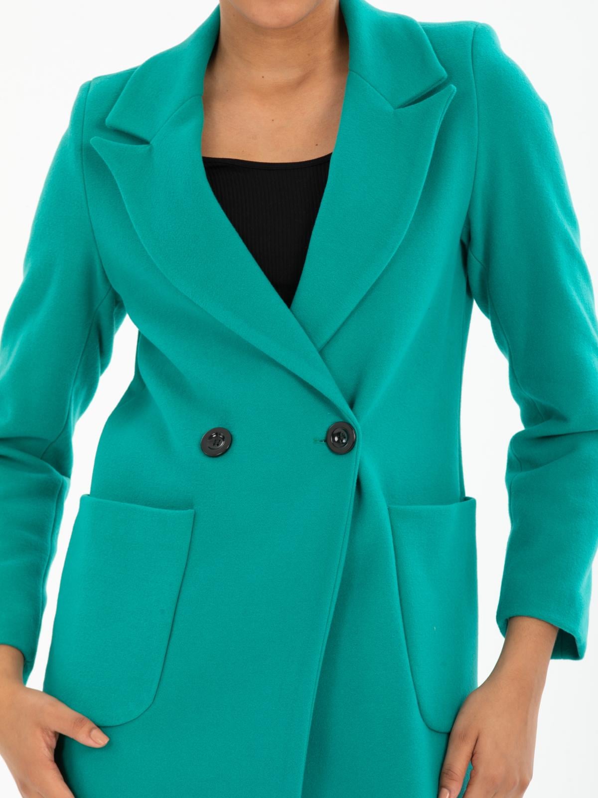 Women coat wholesale Petrol color
