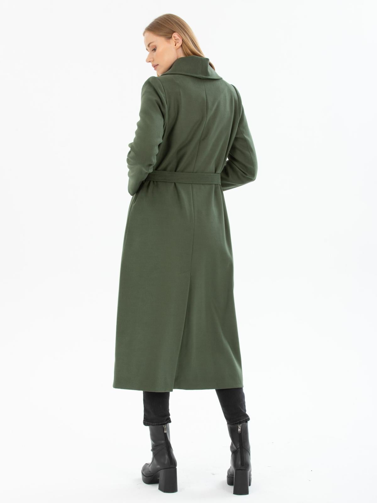 Women coat with belt wholesale Khaki color 670419