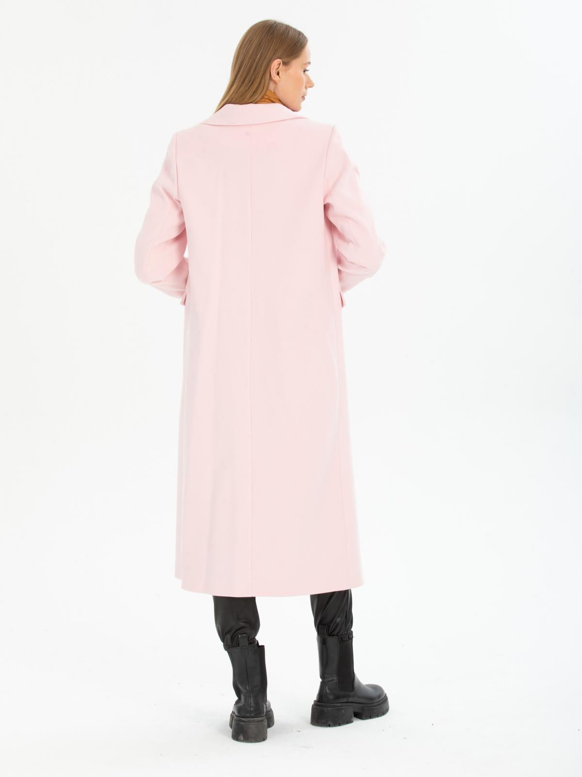 Women four-button coat wholesale Powder color 670445