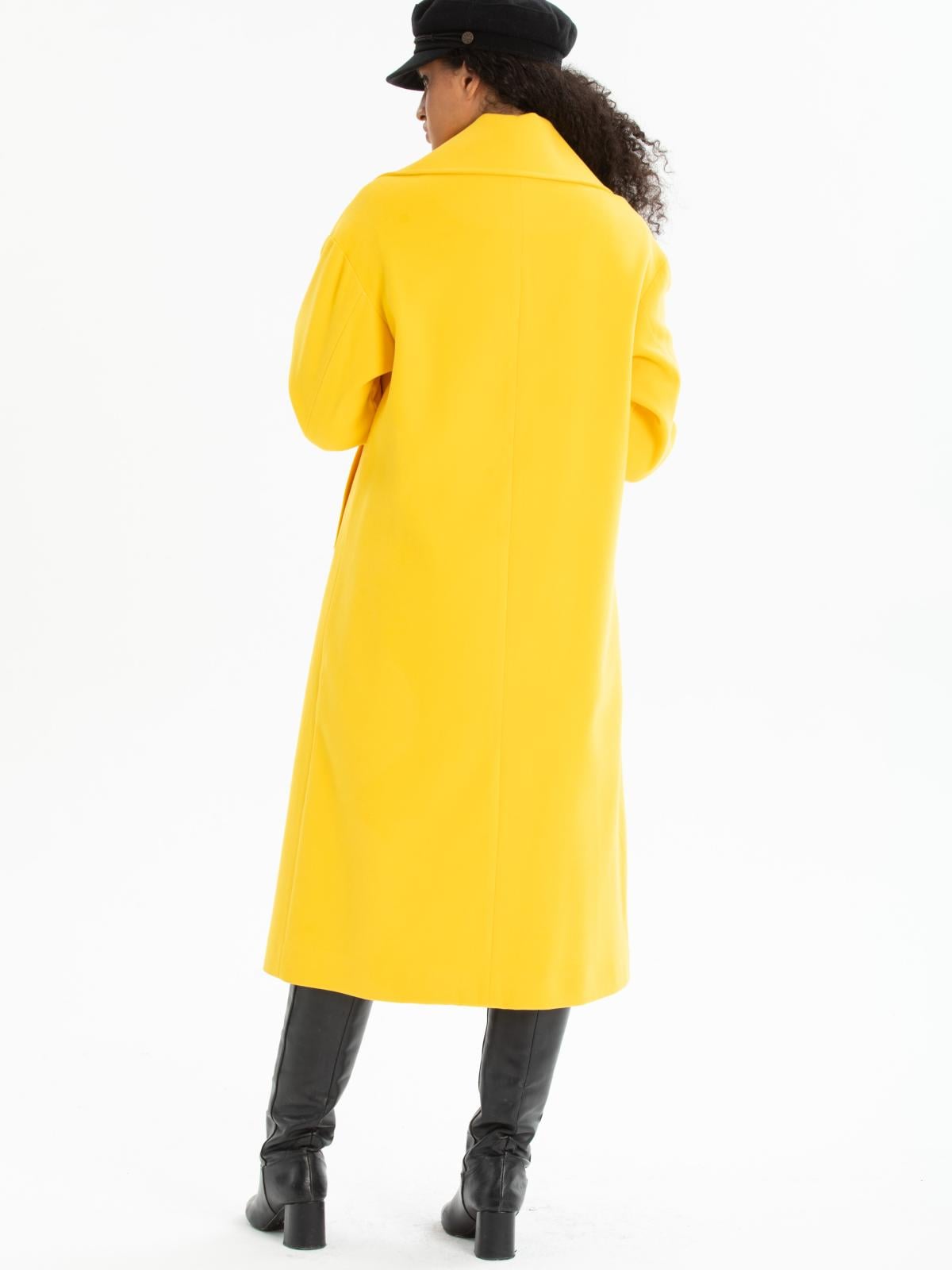 Women four-button coat wholesale Yellow color