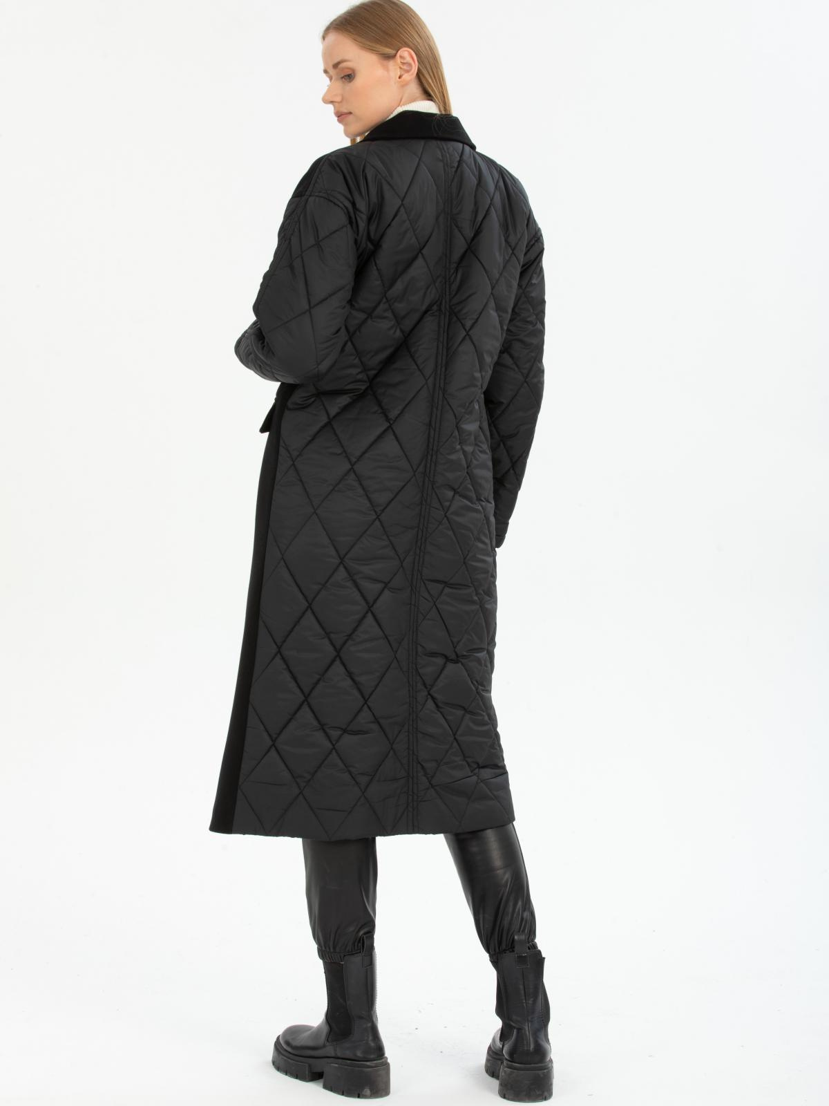 Women four-buttons coat wholesale Black color 670510