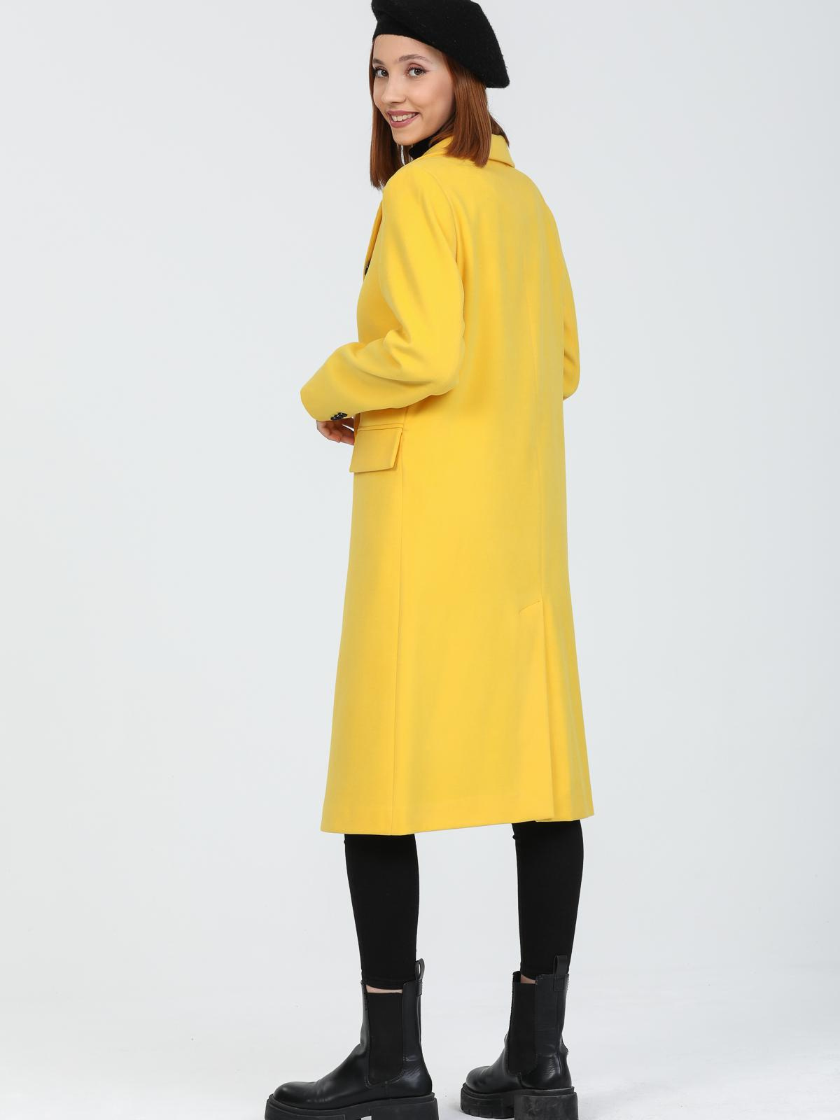 Women Six-Button Coat Wholesale Yellow Color