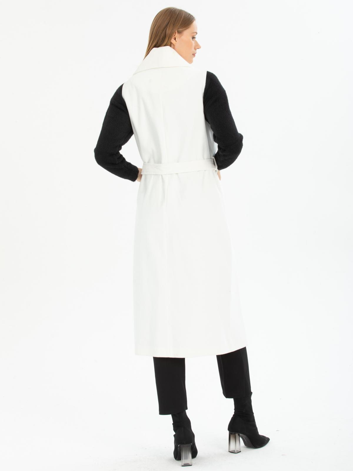 Women vest with belt wholesale White color 669505