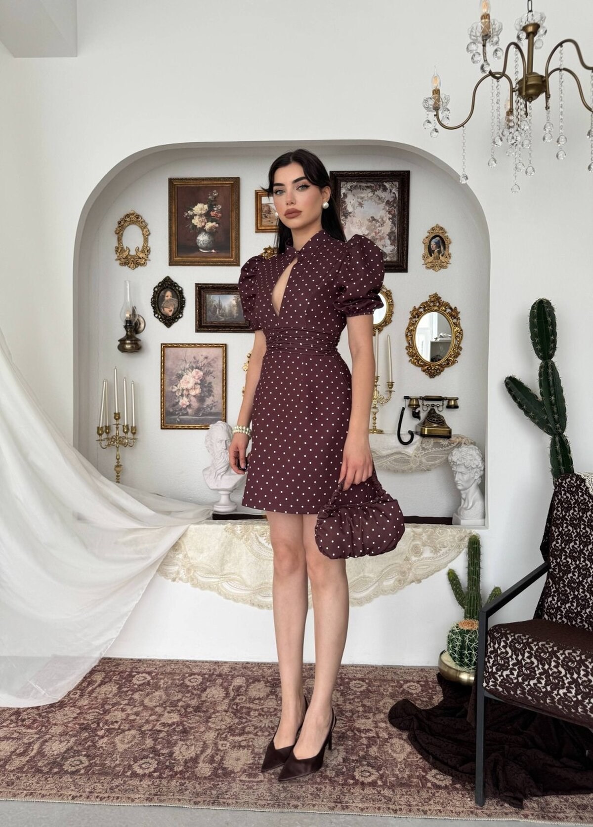 Yues Cut Out Detail Dress