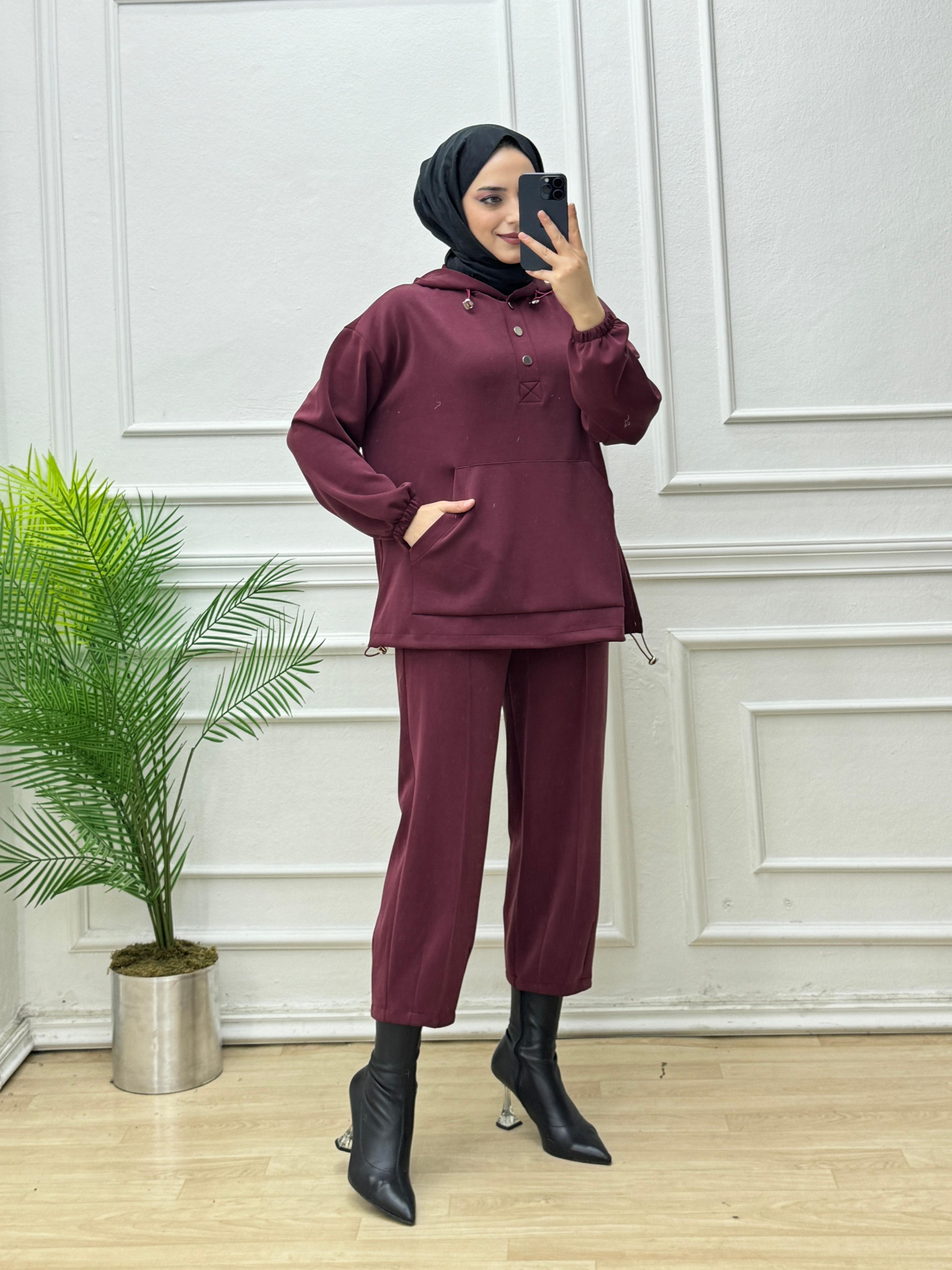 0303-Lara Takım-Bordo