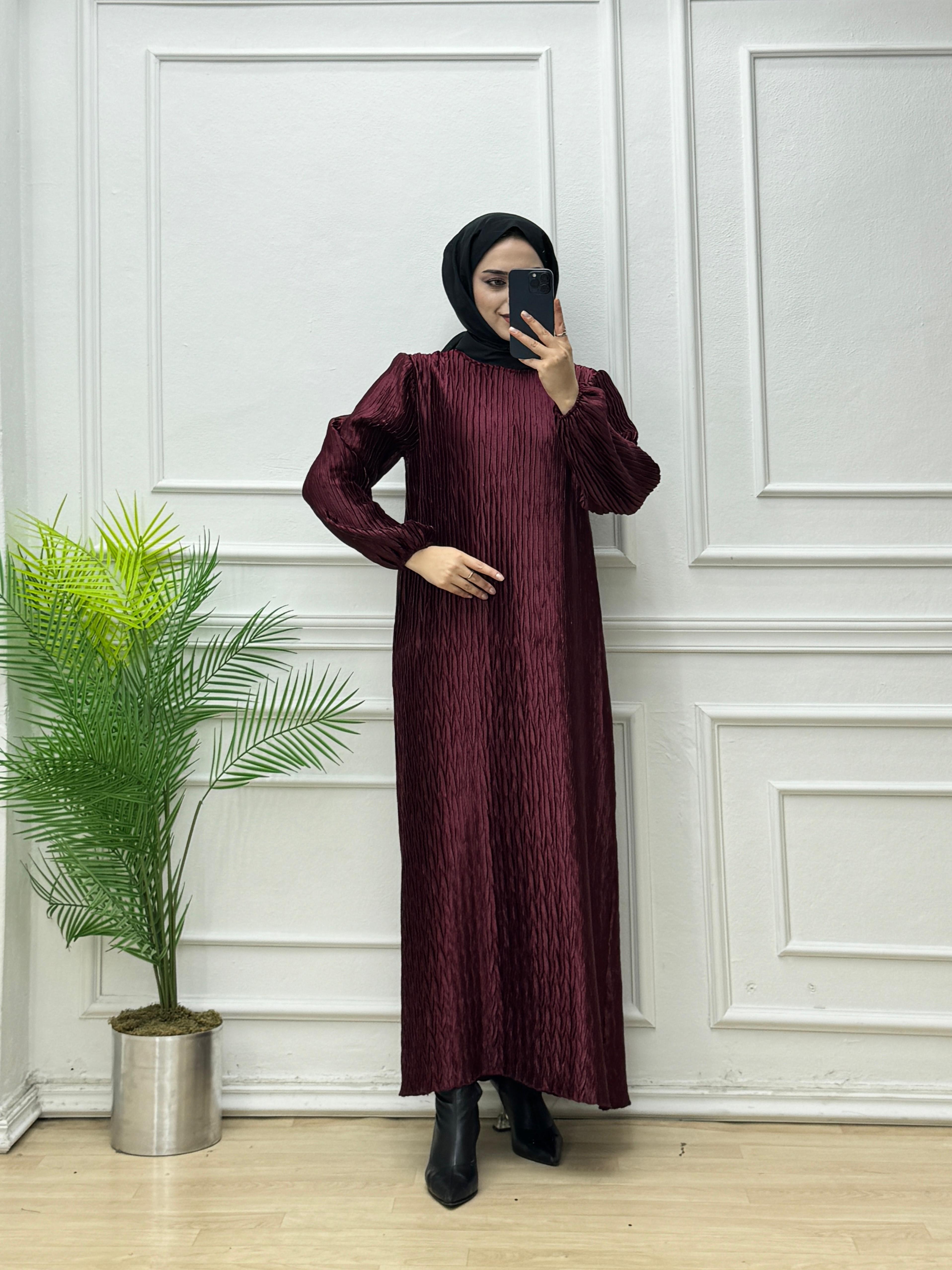 0320-Jakar Elbise-Bordo