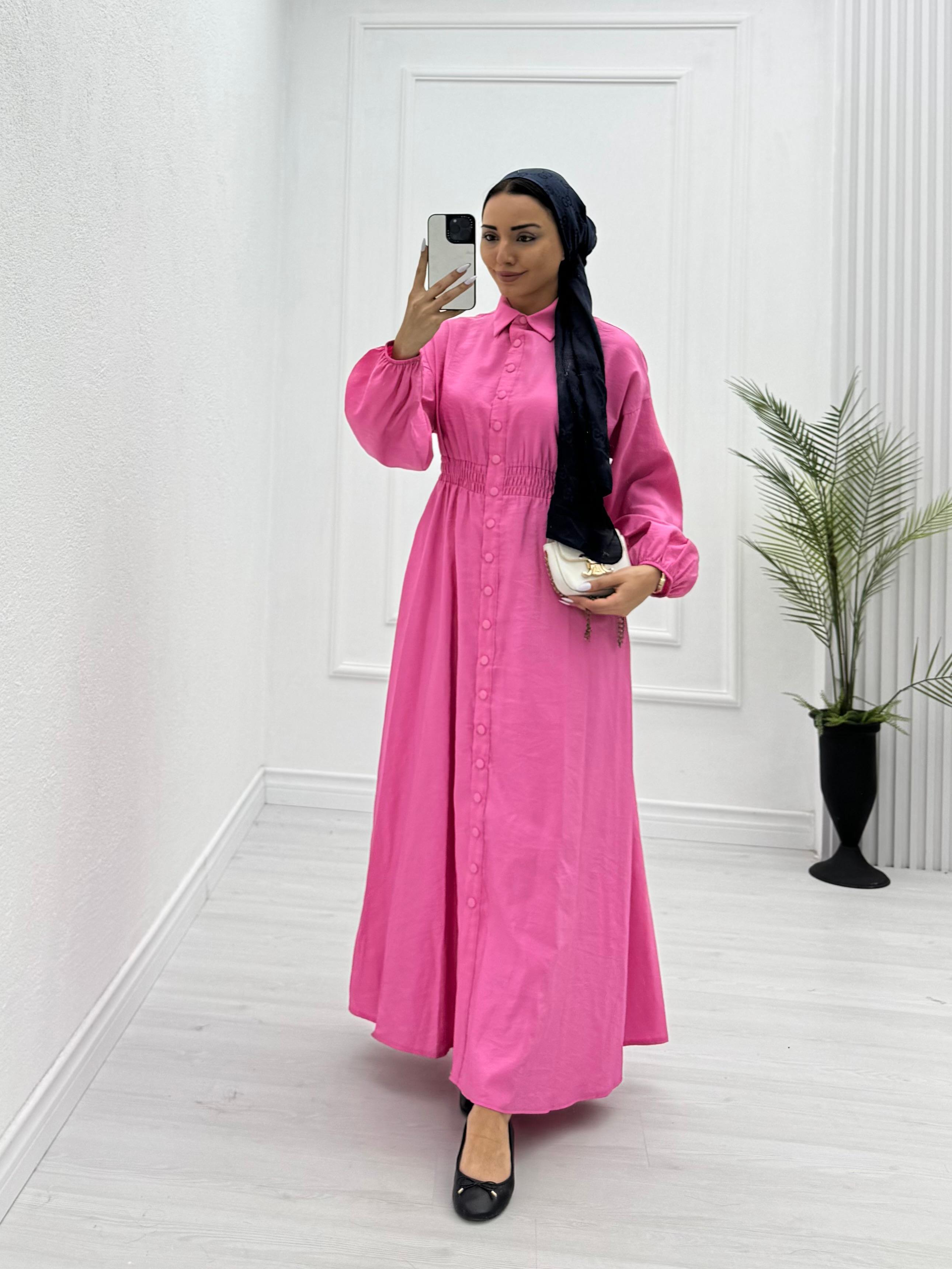 0926-Beymen Elbise-Pembe