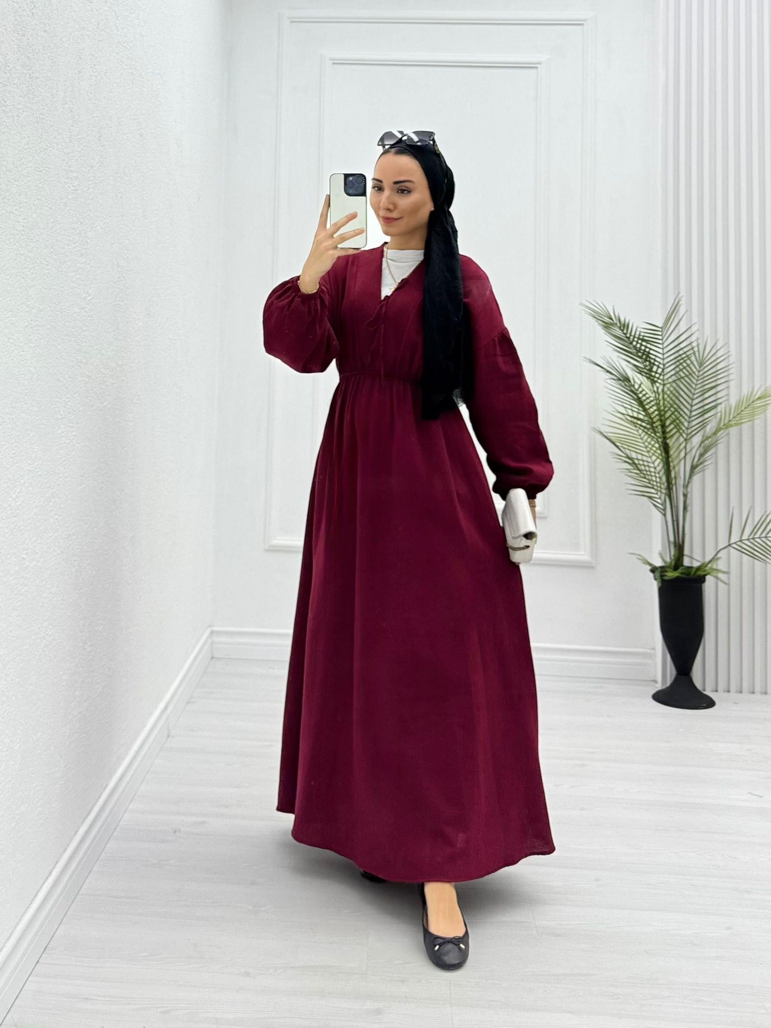0952-Alis Elbise-Bordo