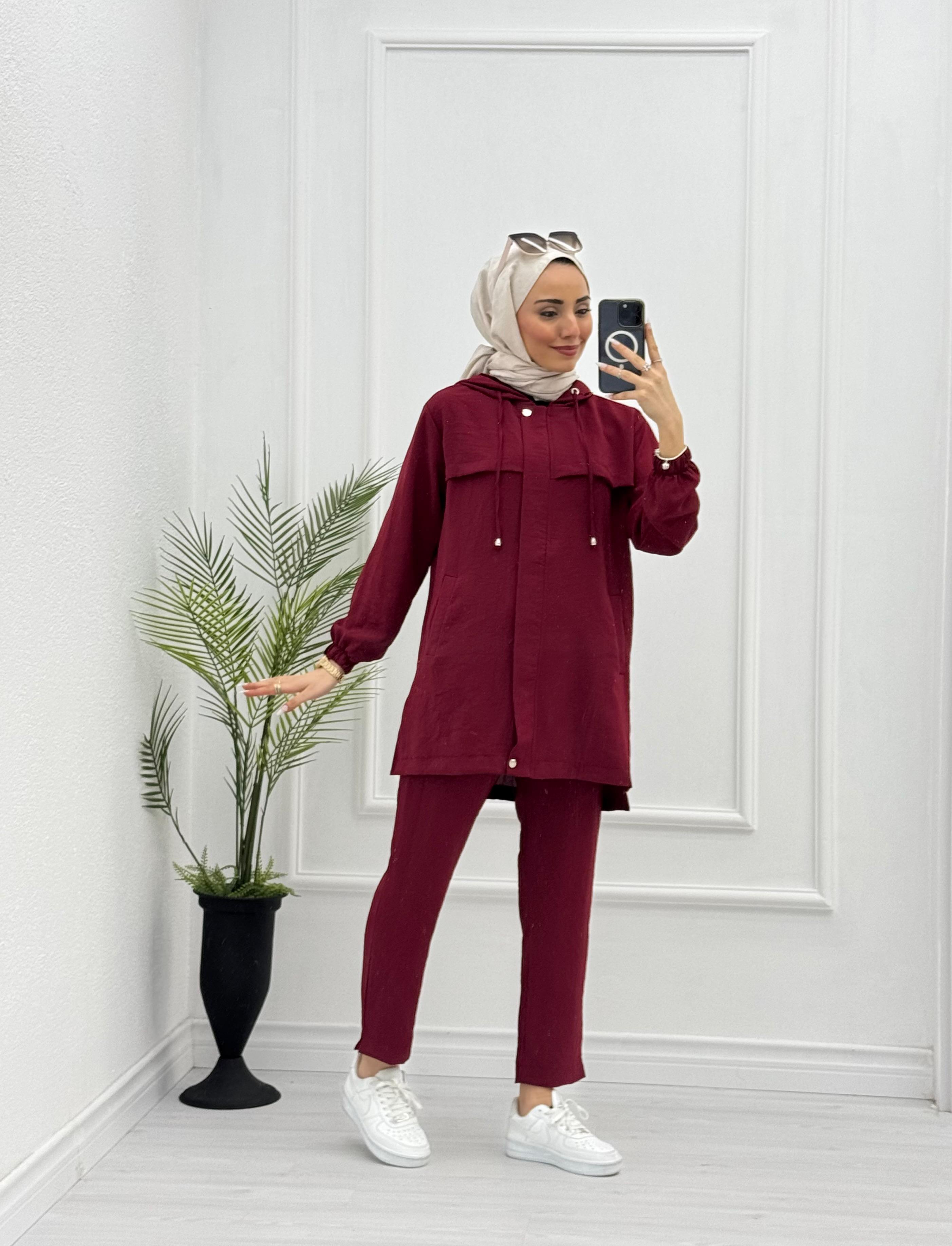 1034-Spor Takım-Bordo