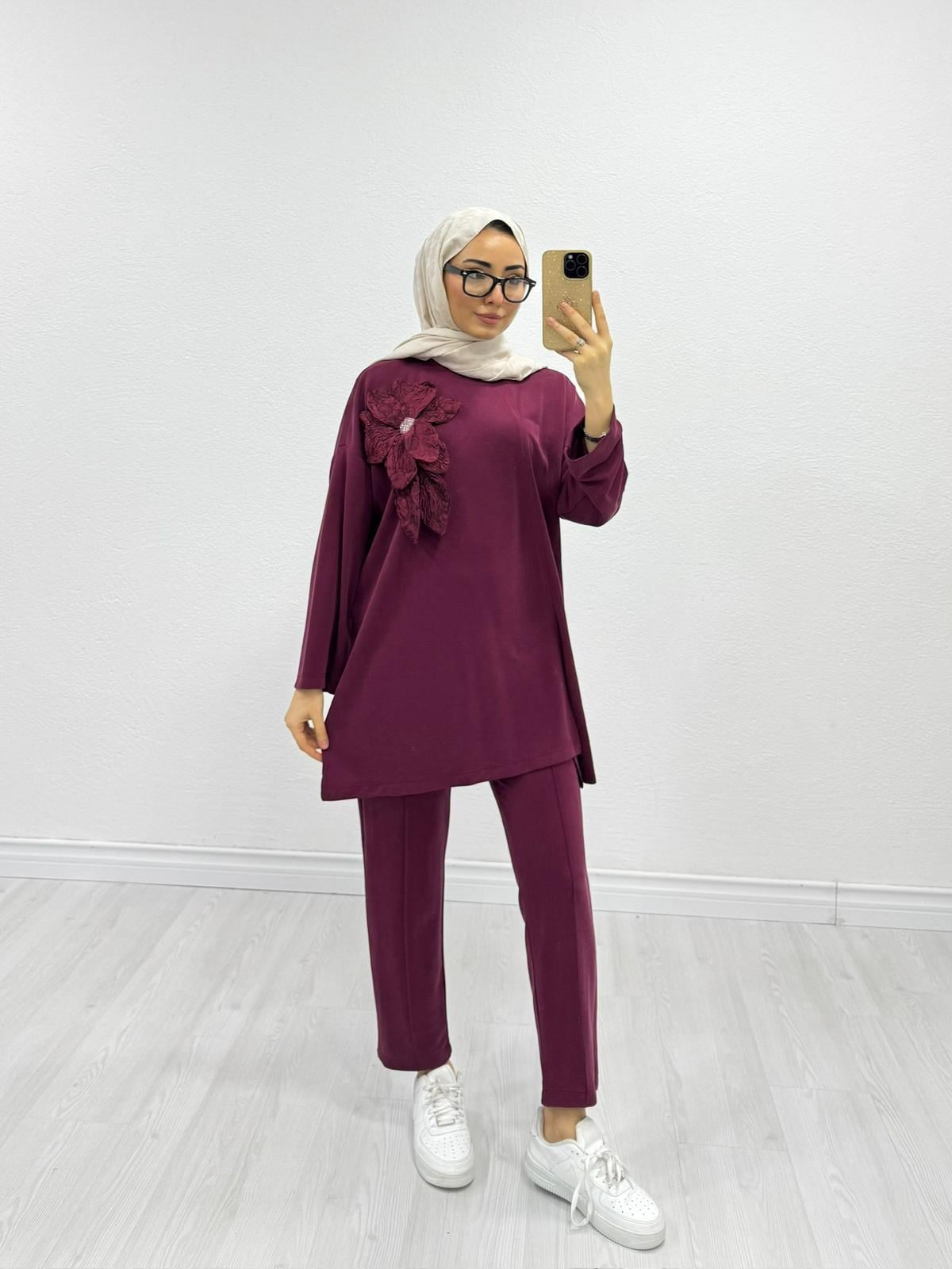 1068-Lotus Takım-Mürdüm