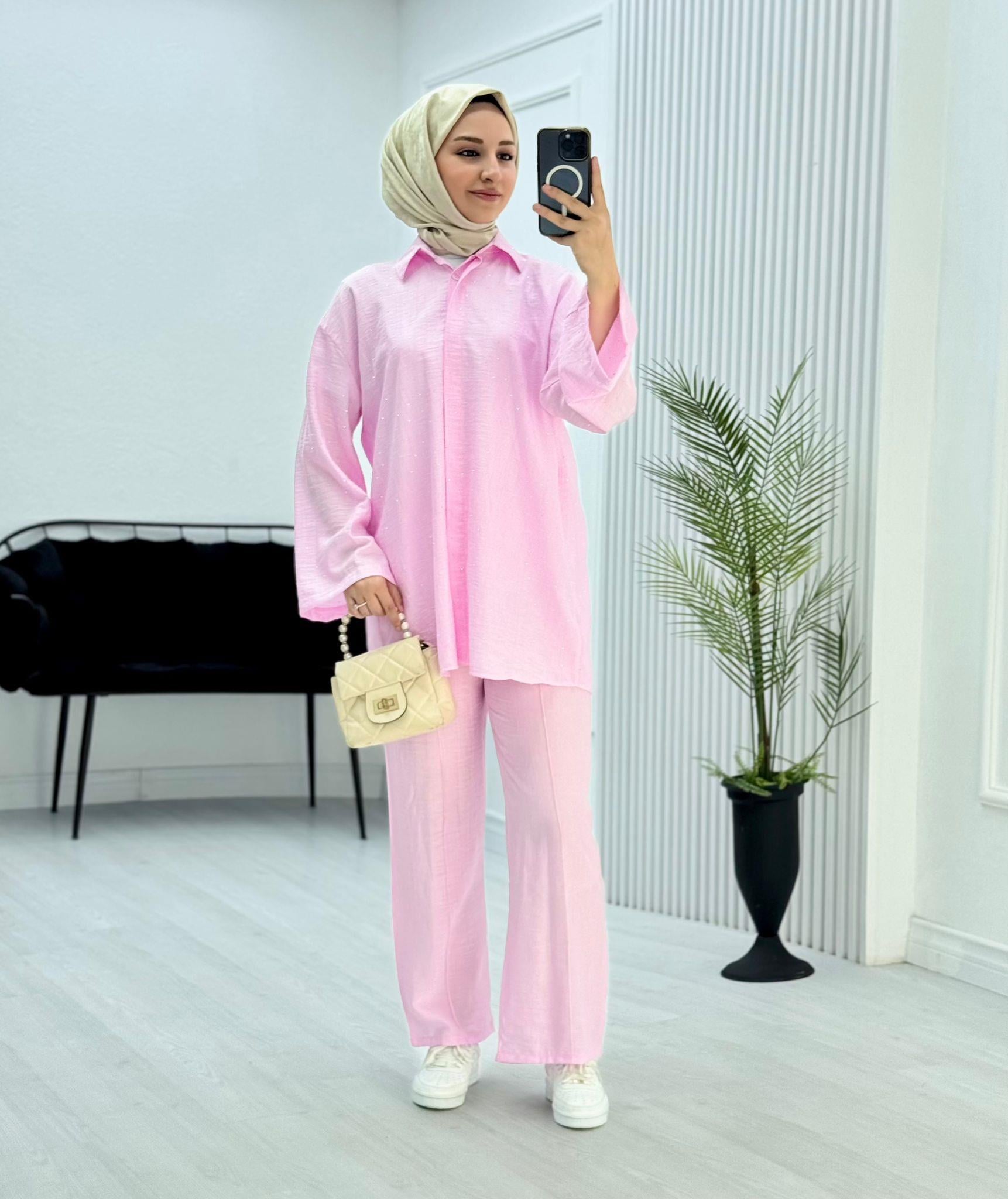 2034-Sheın Takım-Pembe