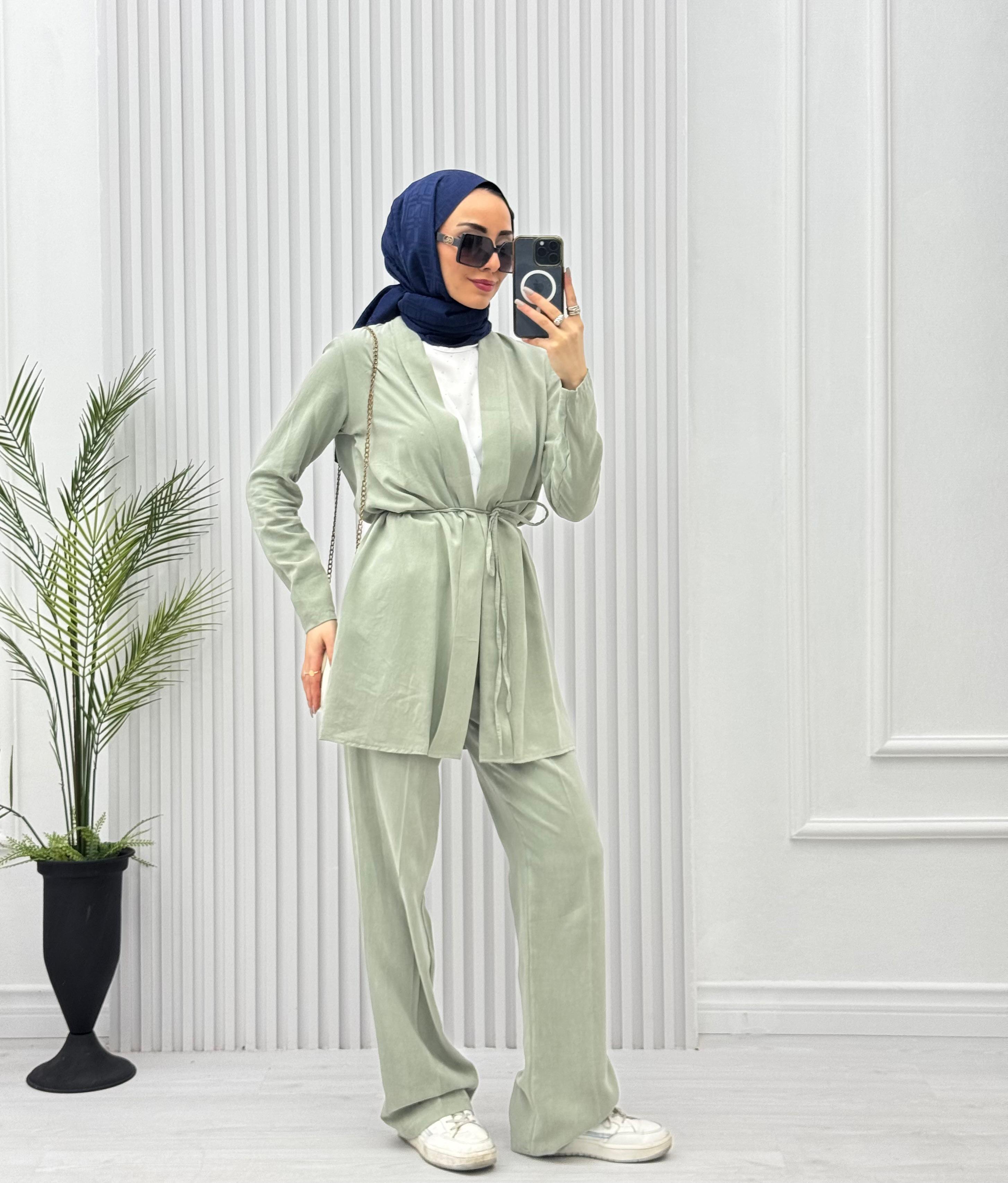 2253-Üçlü Takım-Mint Yeşili
